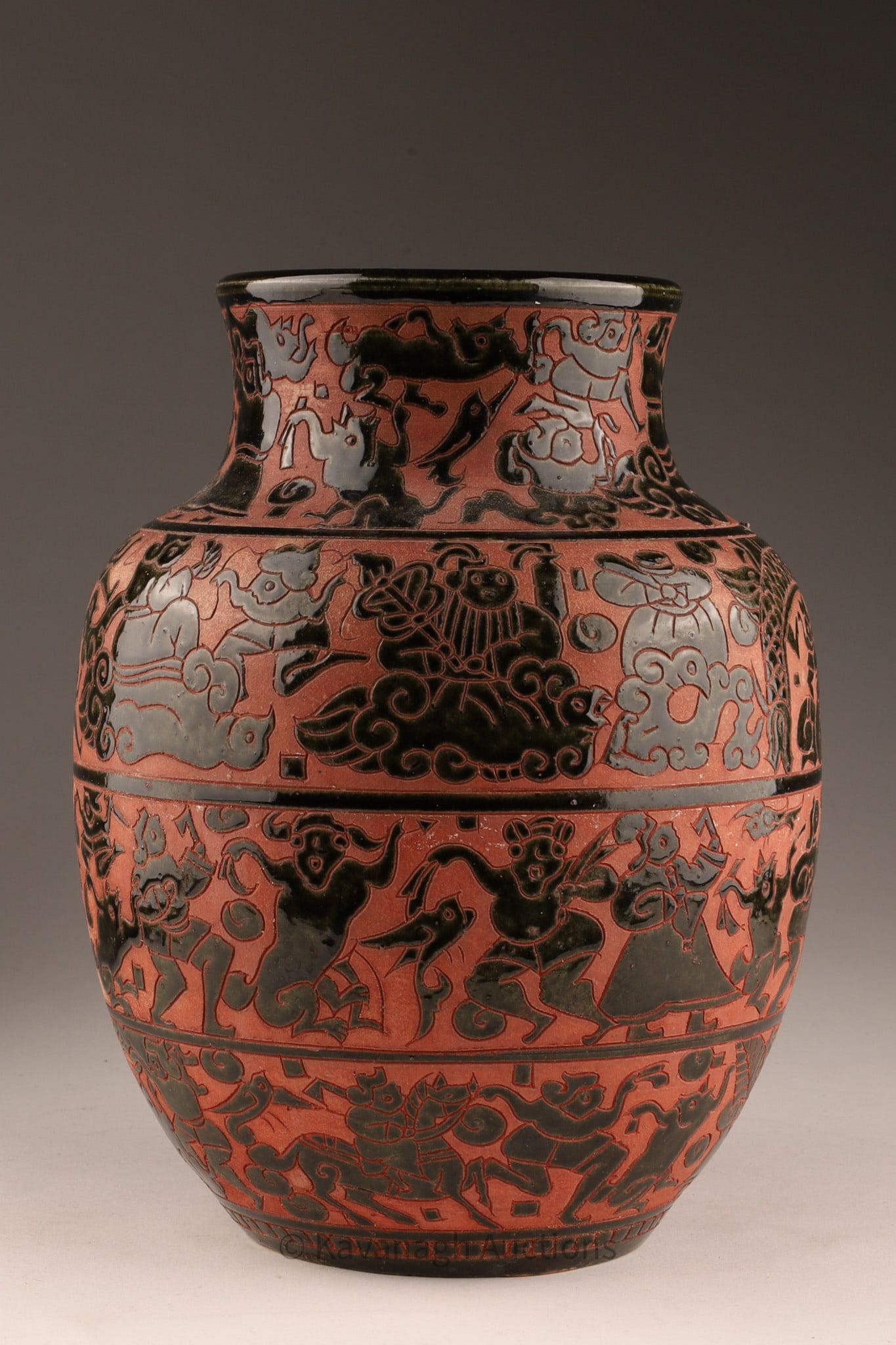 Vietnamese Bien Hoa Stoneware Vase (1 of 7)