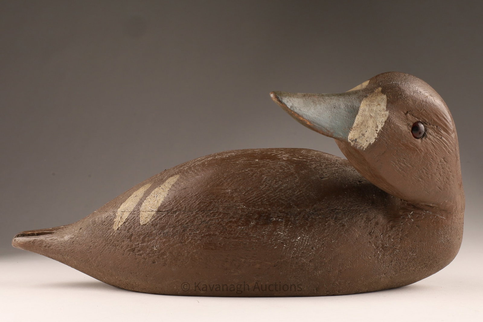 Valleyfield Quebec Goldeneye Hen Decoy, Carved Folk Art Duck, Circa 1930 (1 of 8)