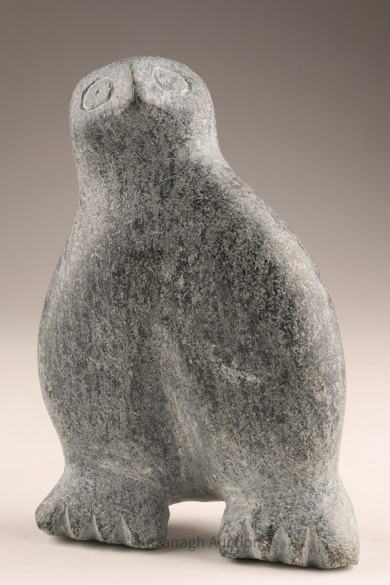 Kellypalik Mangitak (Dorset, Kinngait) Soapstone Ptarmigan or Owl, ca. 1975 (1 of 7)