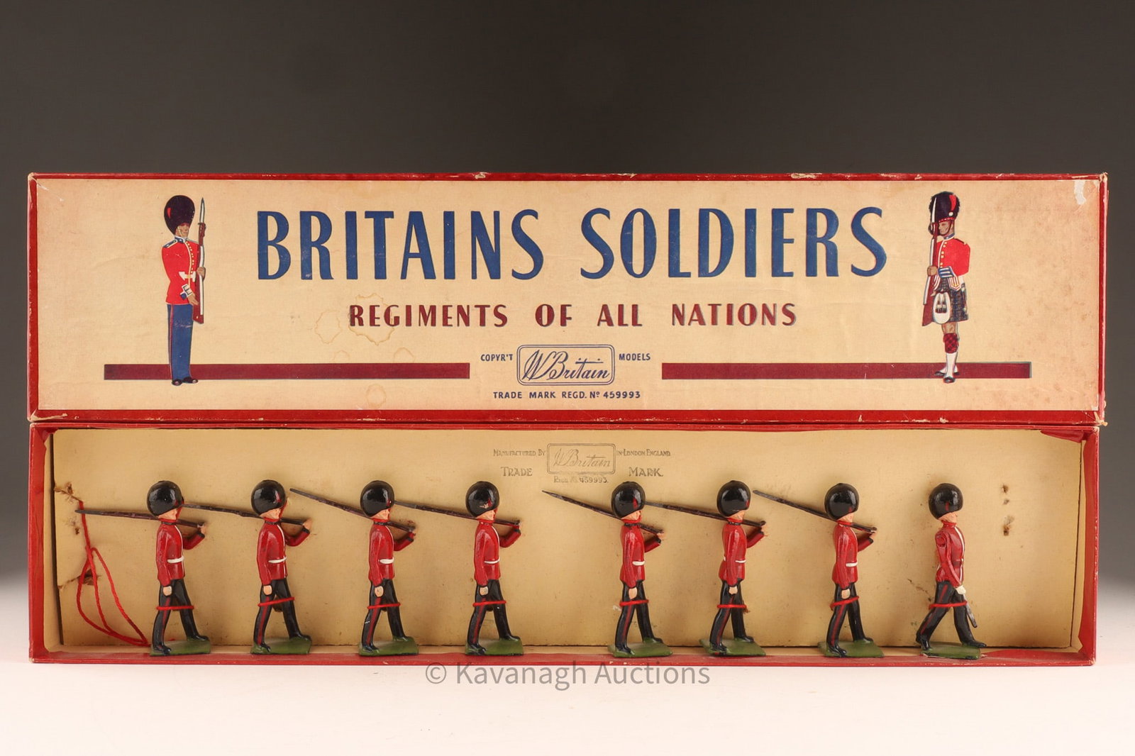 Vintage Britains Ltd. Toy Soldier Set, Fusiliers in Box, Regiments of All Nations (1 of 7)