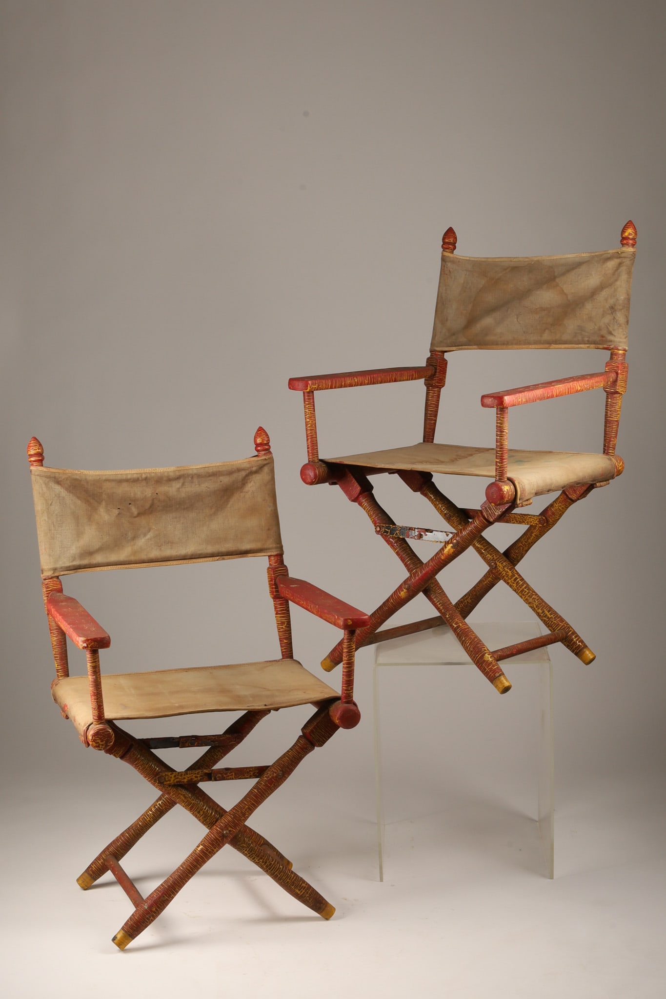 A Pair of Mid Century Campaign Style Painted Director's Chairs (1 of 15)