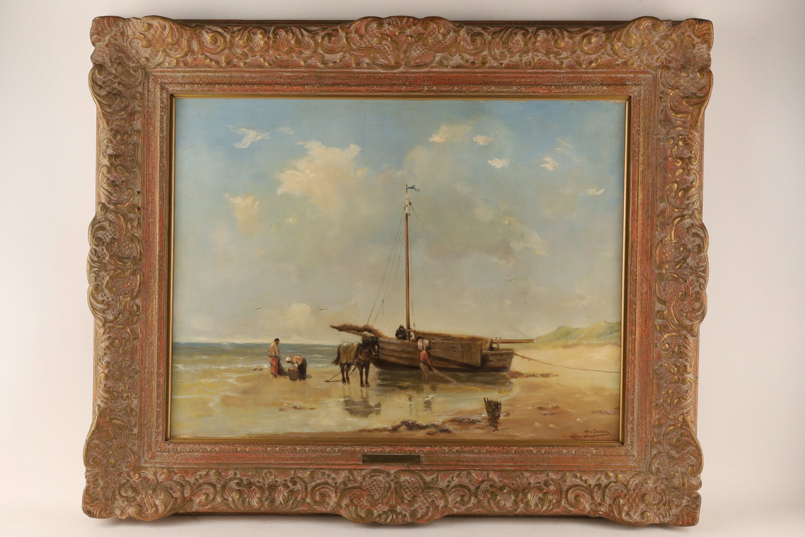 Adriaan Van Doorn (Germany / Netherlands, 1825 - 1903) Large Coastal Seascape (1 of 9)
