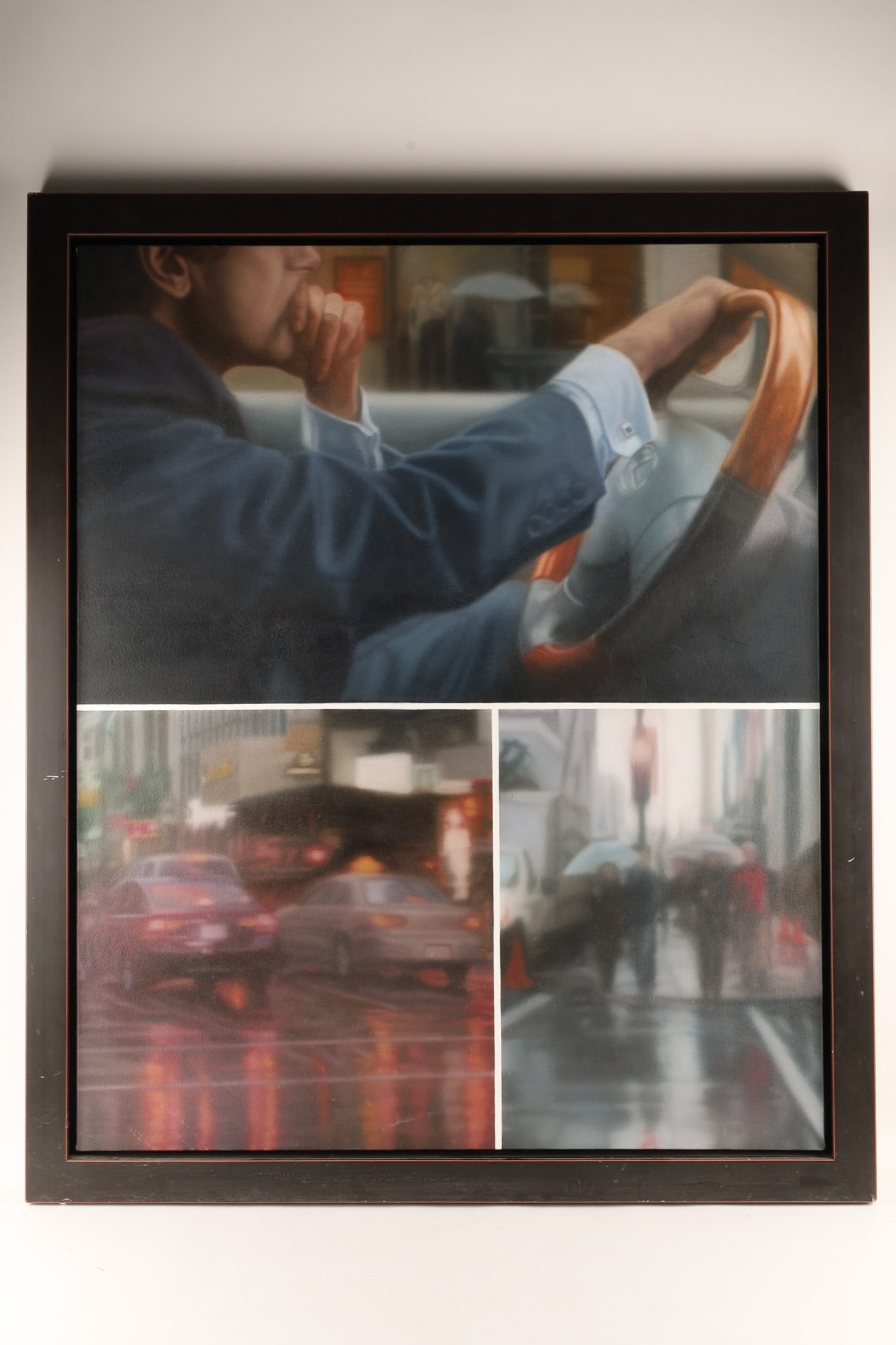 Gordon Young (Canadian, 21st C) Oil on canvas, Waiting Triptych (1 of 10)