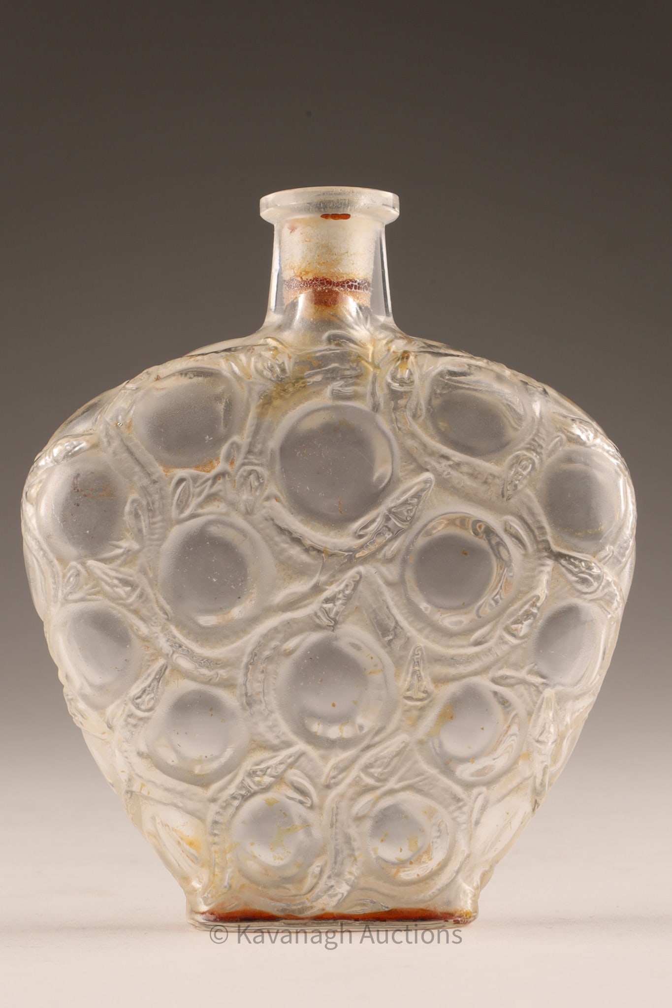 René Lalique Perfume Bottle, Frosted Glass, Signed R. Lalique France (1 of 7)