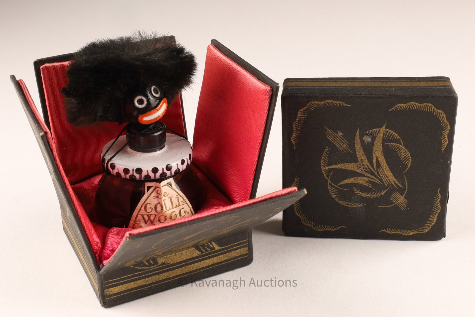 Vigny Le Collier de Golliwogg Perfume Bottle, Figural Stopper, Boxed (1 of 8)