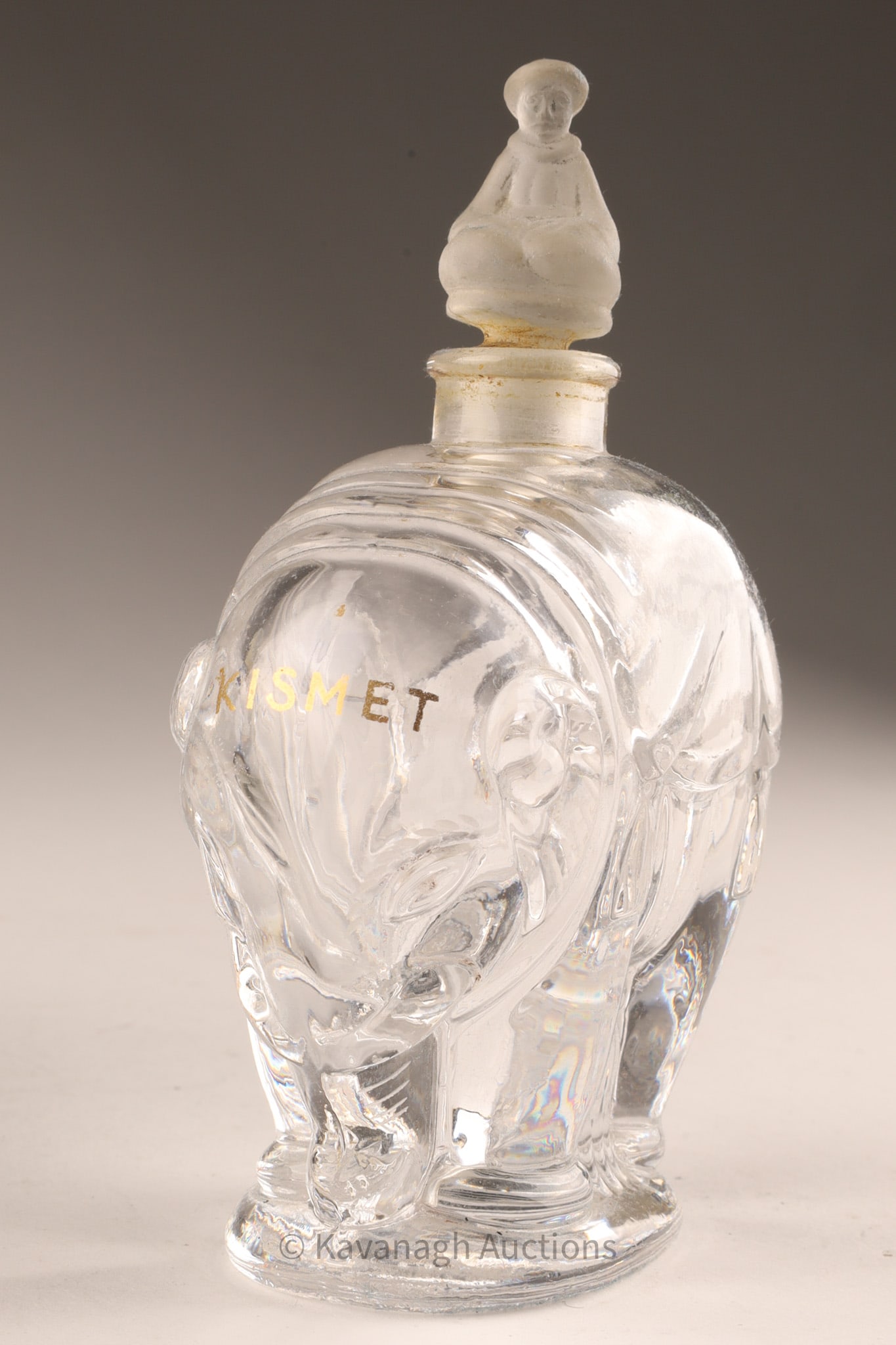 Baccarat for Lubin “Kismet?? Figural Crystal Perfume Bottle, Elephant Form, ca. 1921 - 4