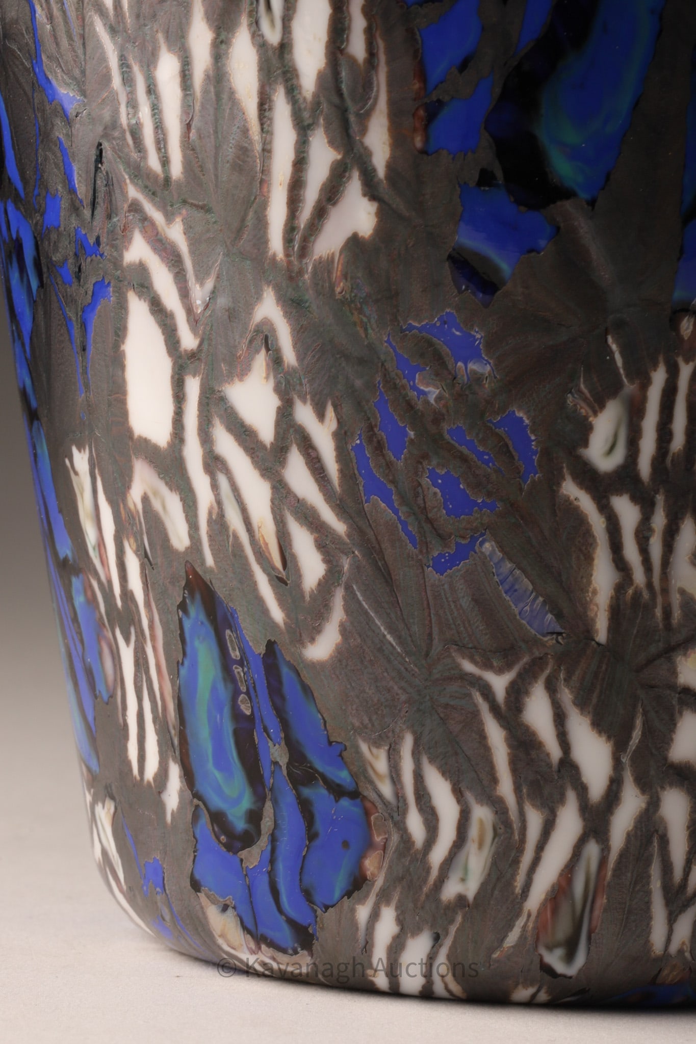 Vittorio Ferro Murano Murrine Art Glass Vase, Multicolour Mosaic, 11.5 in Italian Studio Glass - 4