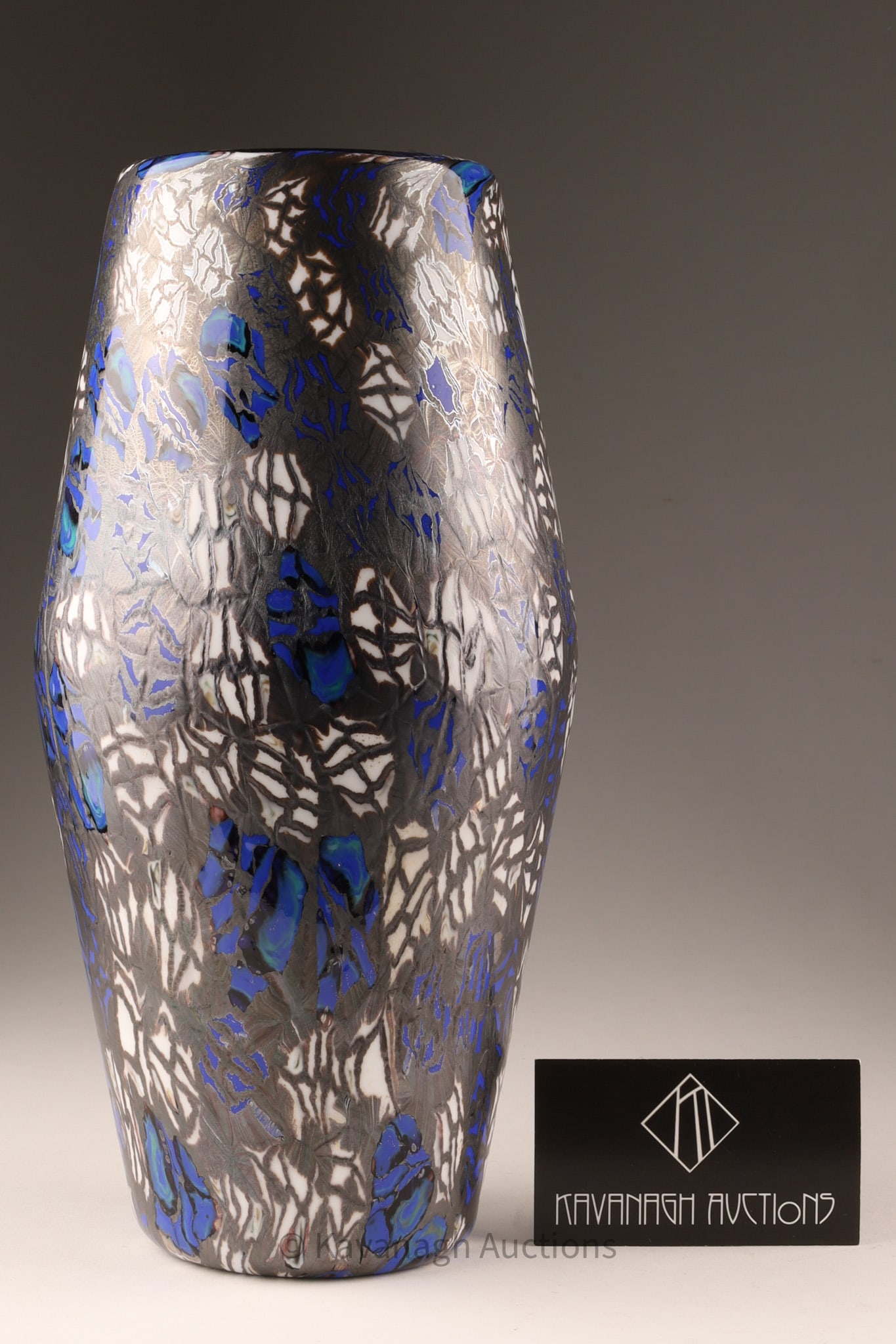 Vittorio Ferro Murano Murrine Art Glass Vase, Multicolour Mosaic, 11.5 in Italian Studio Glass - 8