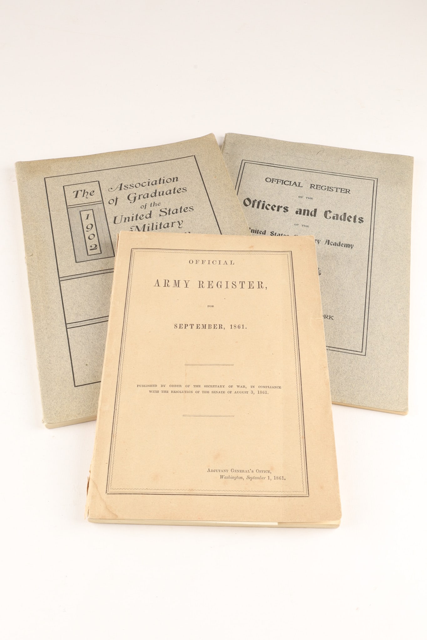 A collection of vintage Official Army Registers from the United States military (1 of 8)