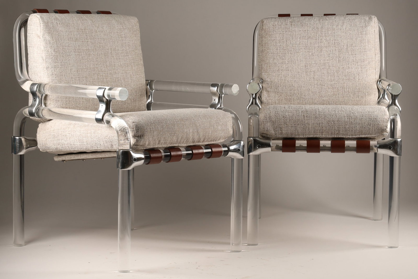 Pair of Modernist Jeff Messerschmidt 1500 Pipe Line Lucite Armchairs 1976 (1 of 11)