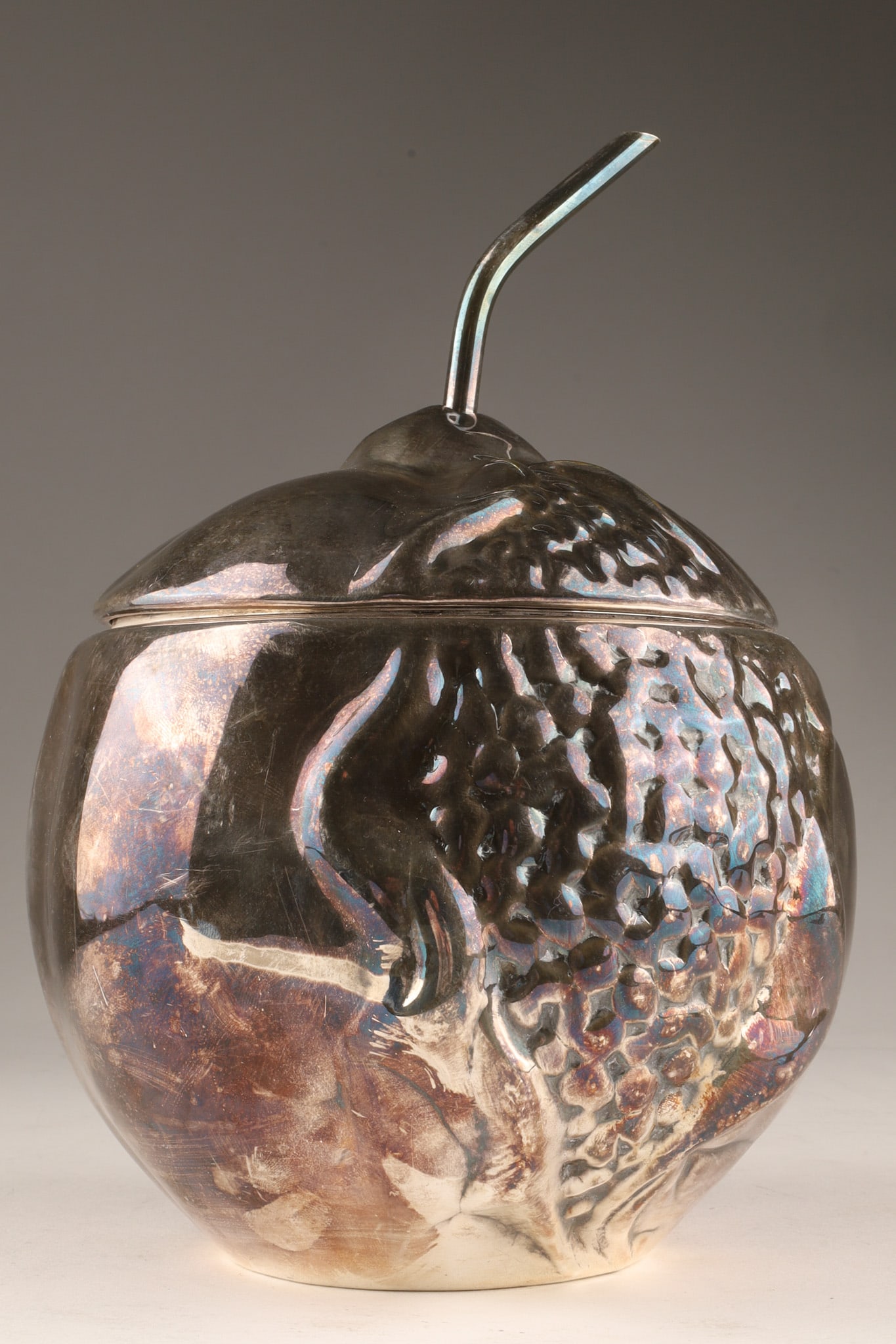 An Italian Modernist Pomegranate Ice Bucket by Teghini Firenze (1 of 6)