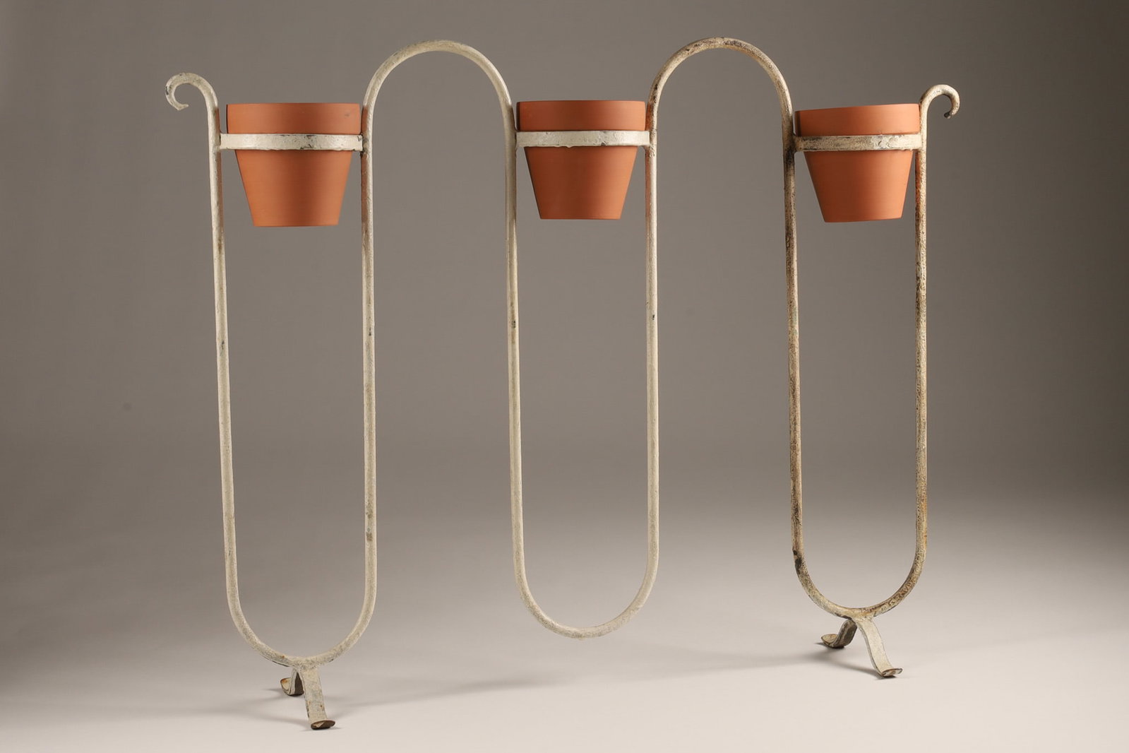 Jean Royere, attributed, Wrought Iron Plant Stand, France, c. 1950 (1 of 9)