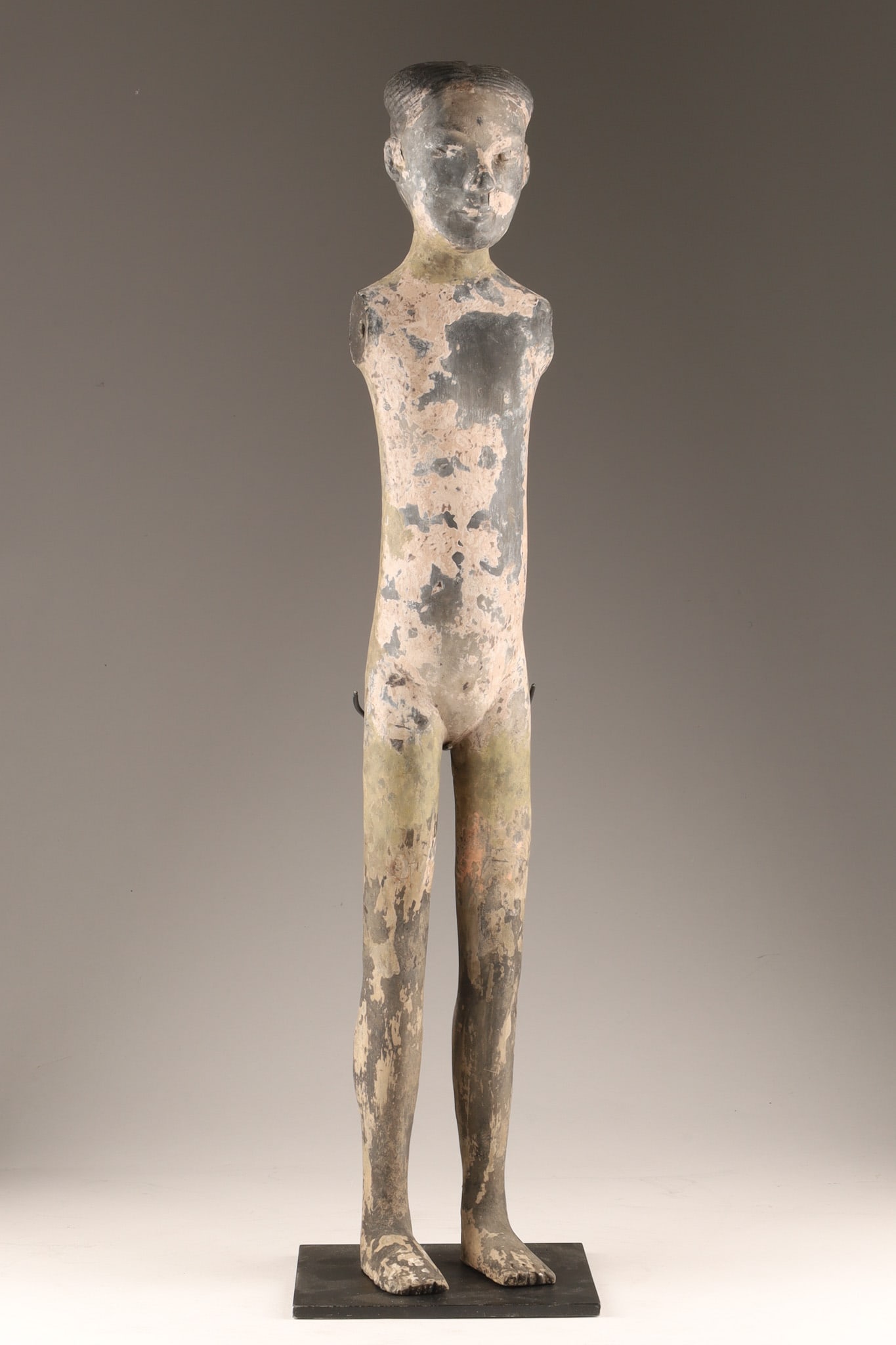 Western Han Dynasty Style Earthenware Female Attendant Figure, China (1 of 11)
