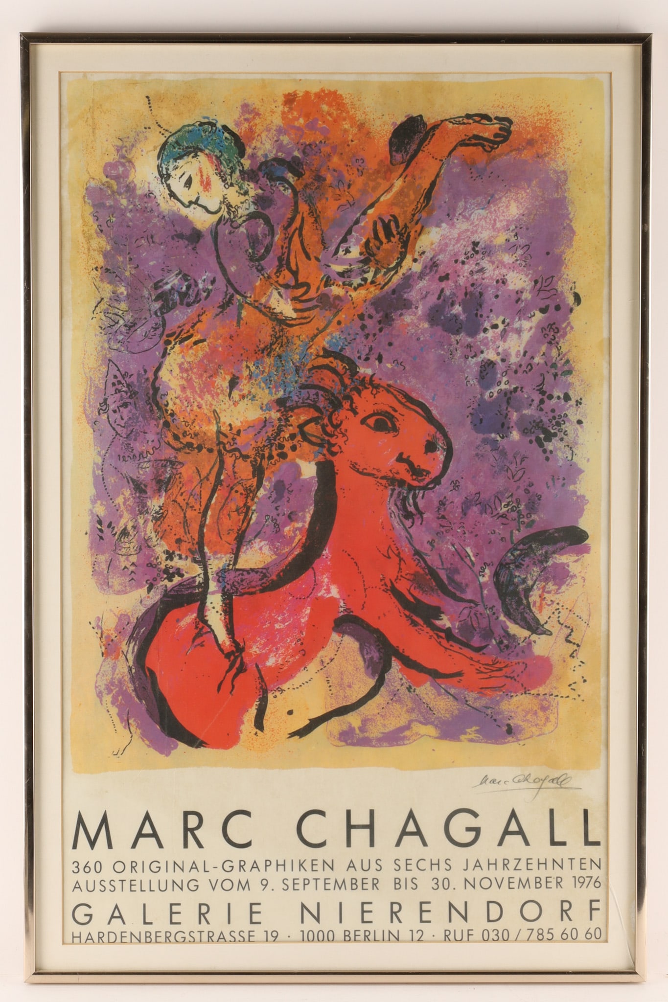 1976 Marc Chagall Galerie Nierendor Berlin Poster (1 of 6)