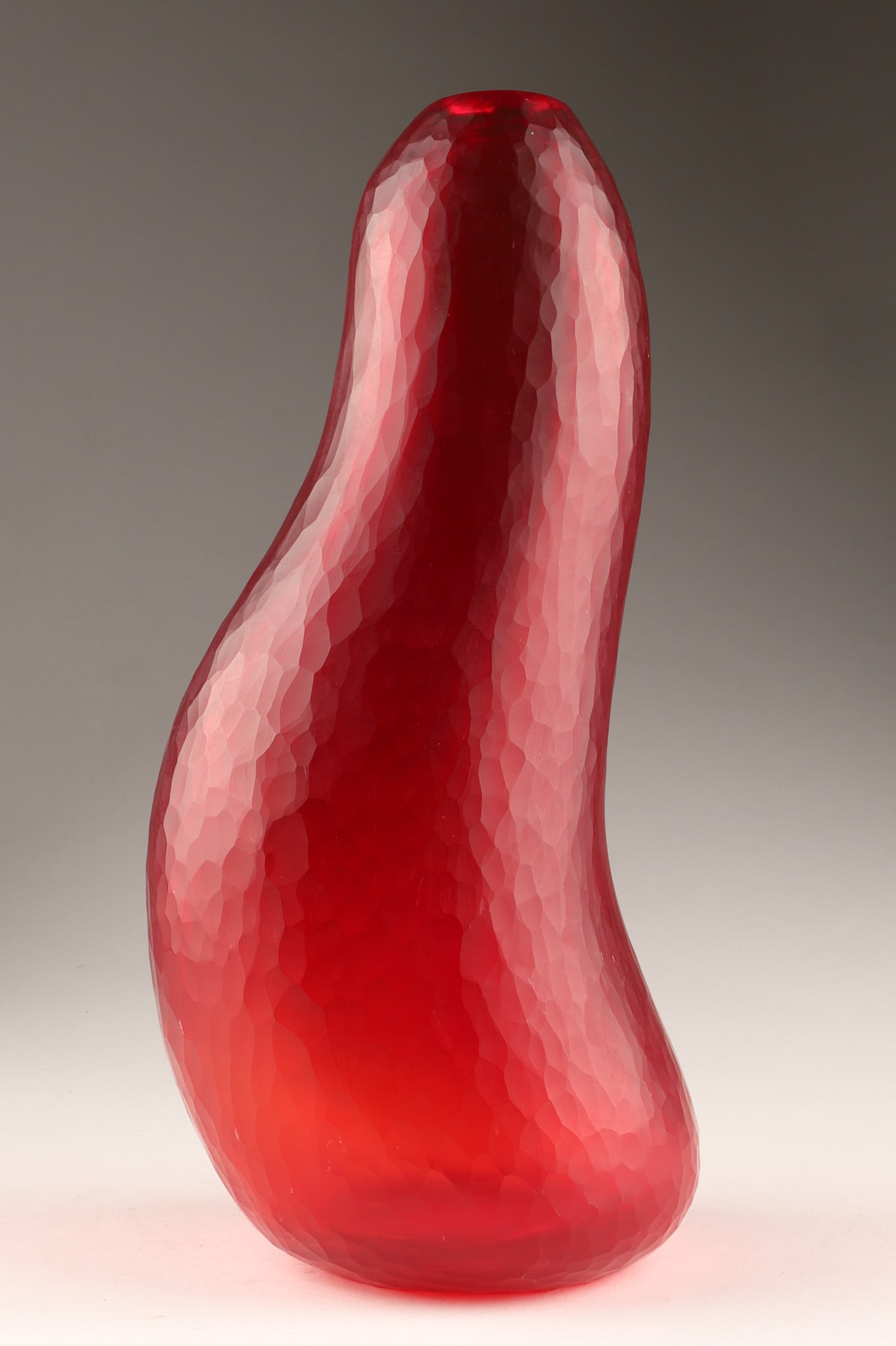 Aureliano Toso (Attrib.) Battuto Murano Glass Vase, Biomorphic Form (1 of 7)