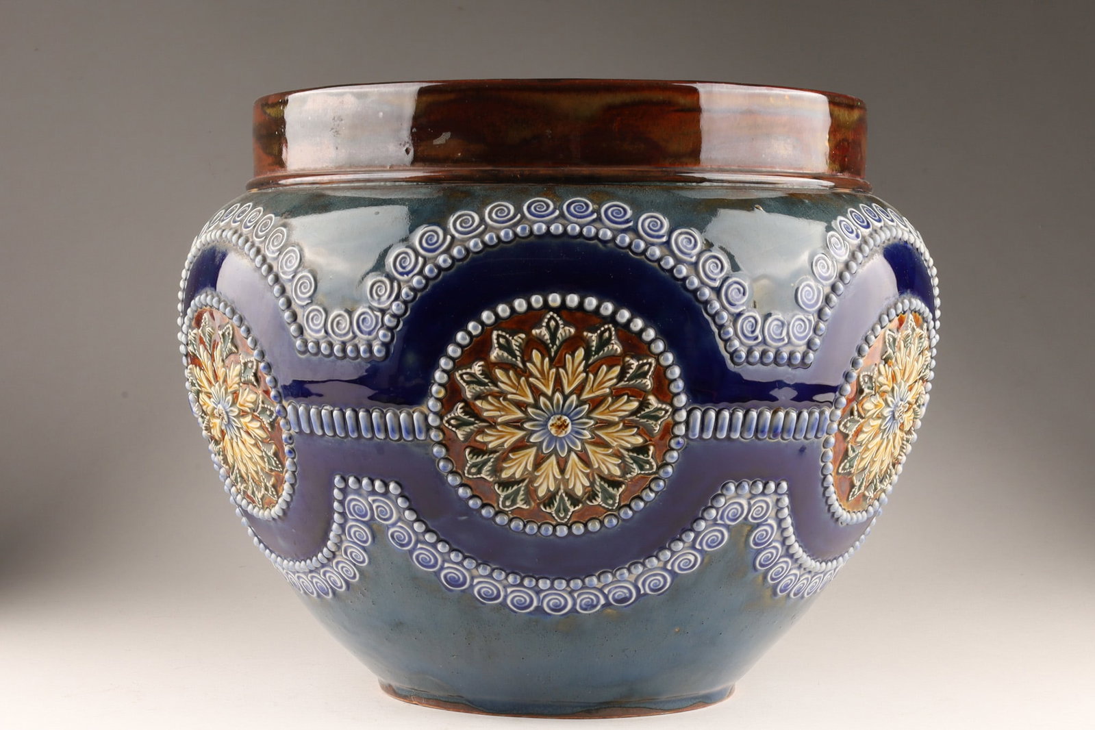 Royal Doulton Lambeth Arts and Crafts Jardiniere Planter Emily Partington (1 of 8)