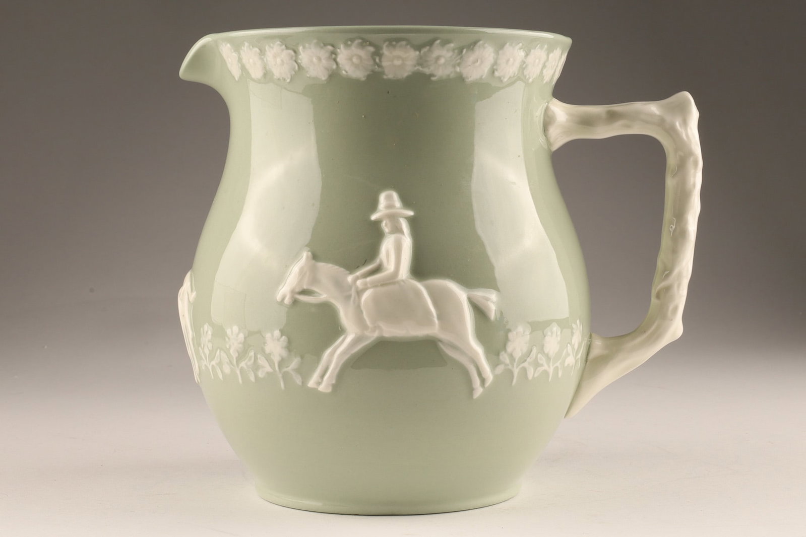 Spode England Fortuna Sage Green Pitcher (1 of 7)