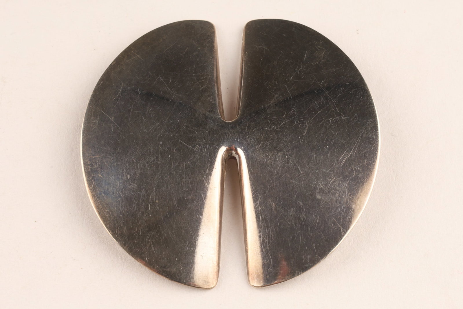 Nanna Ditzel (Danish, 1923-2005) for Georg Jensen Large Sand Dollar Silver Brooch 337A (1 of 6)