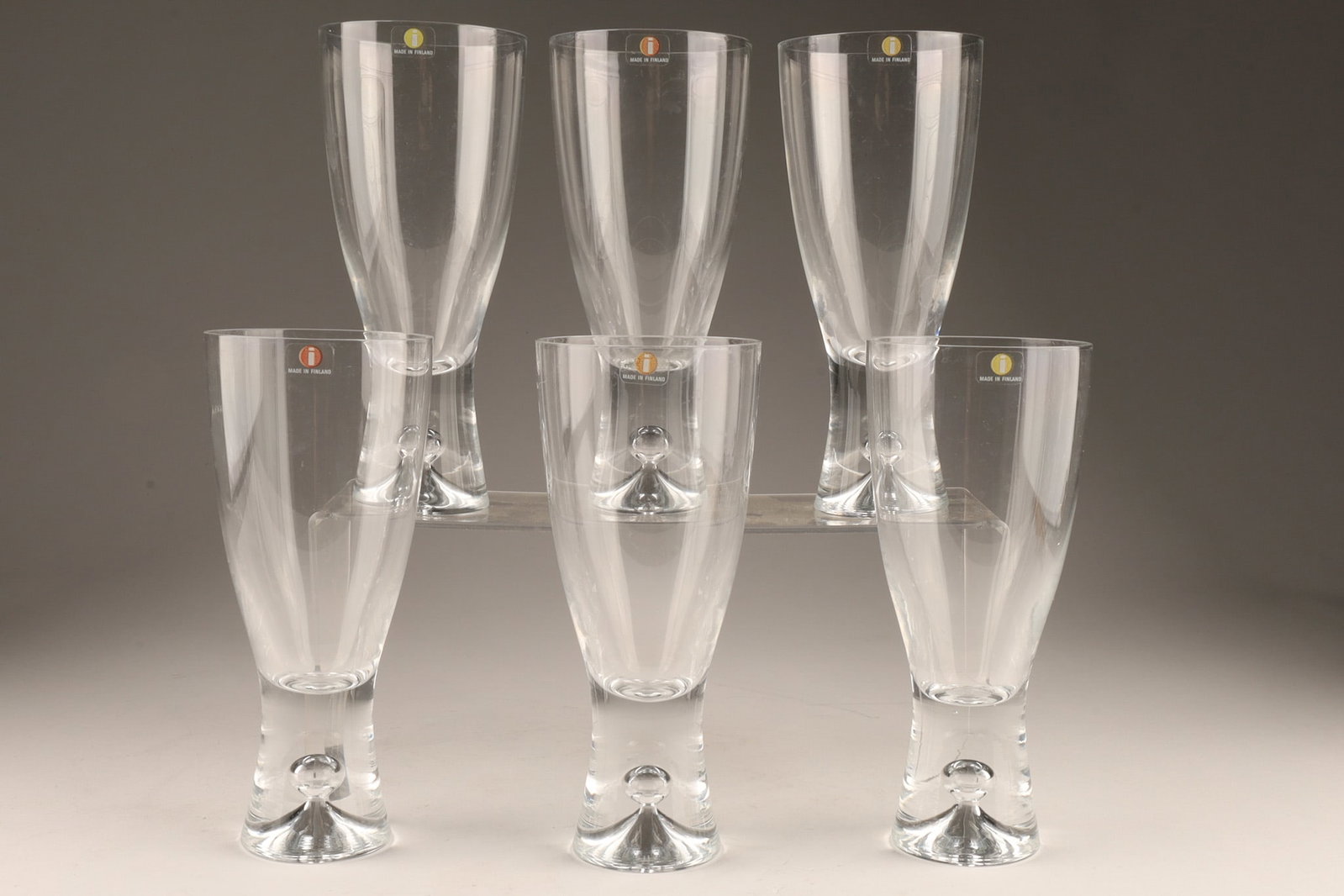 Set MCM Finnish Iittala Tapio Beer Glasses by Tapio Wirkkala (1 of 6)