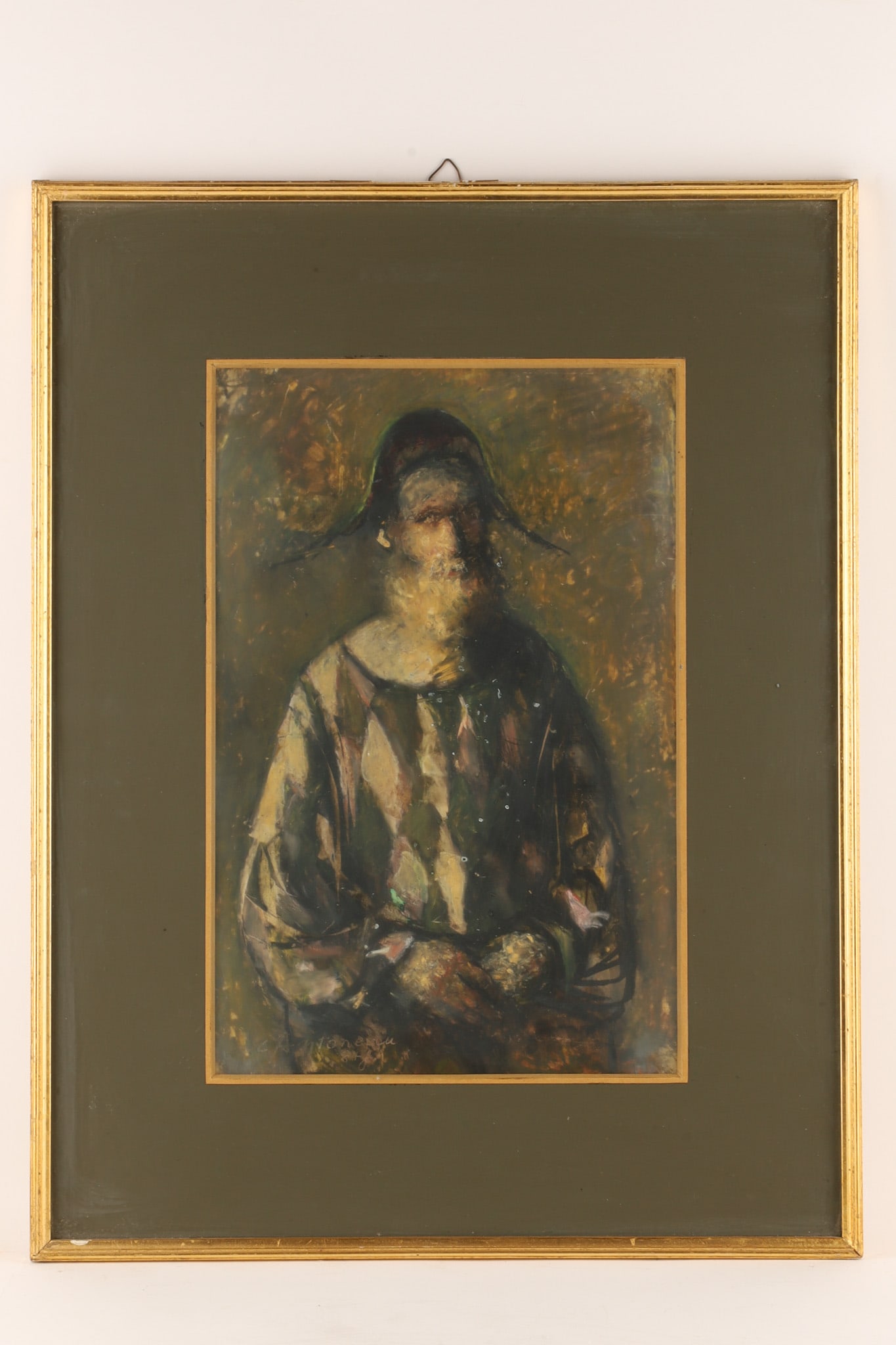 Corneliu Antonescu (Romanian, b. 1944) Harlequin Clown Painting 1984 (1 of 5)