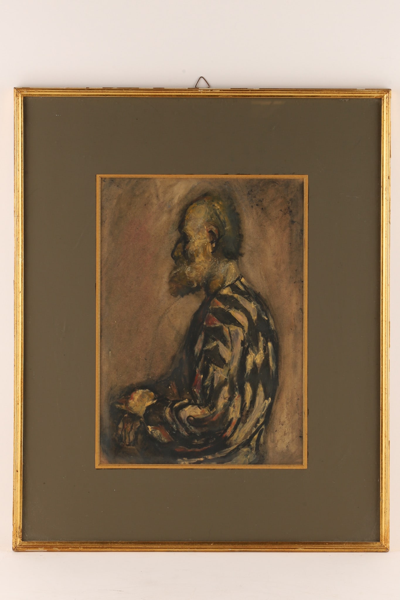 Corneliu Antonescu (Romanian, b. 1944) Mixed Media, Seated Harlequin Clown in Profile (1 of 5)