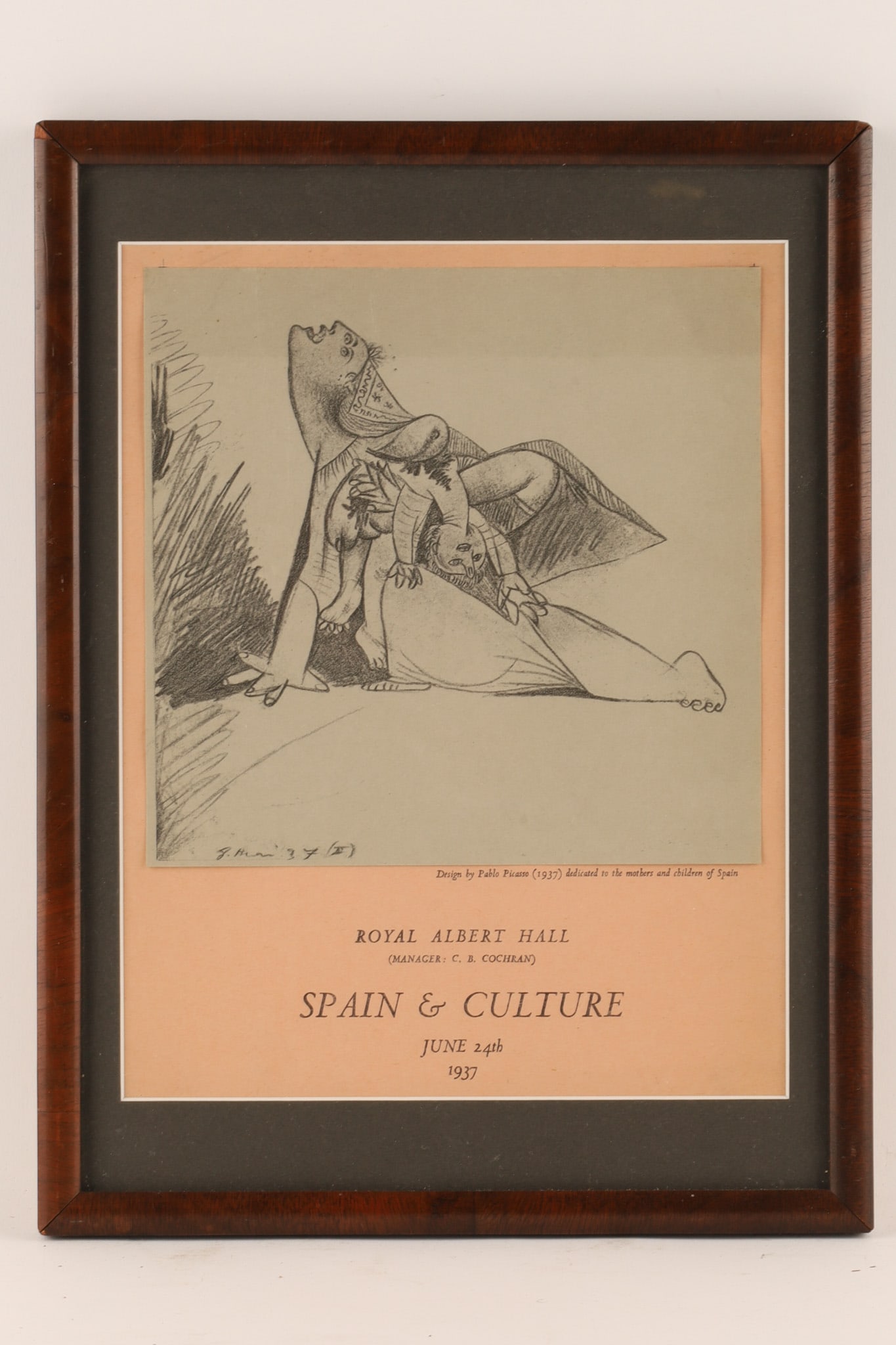 Pablo Picasso 1937 Poster / Flyer Spain and Culture Royal Albert Hall (1 of 6)