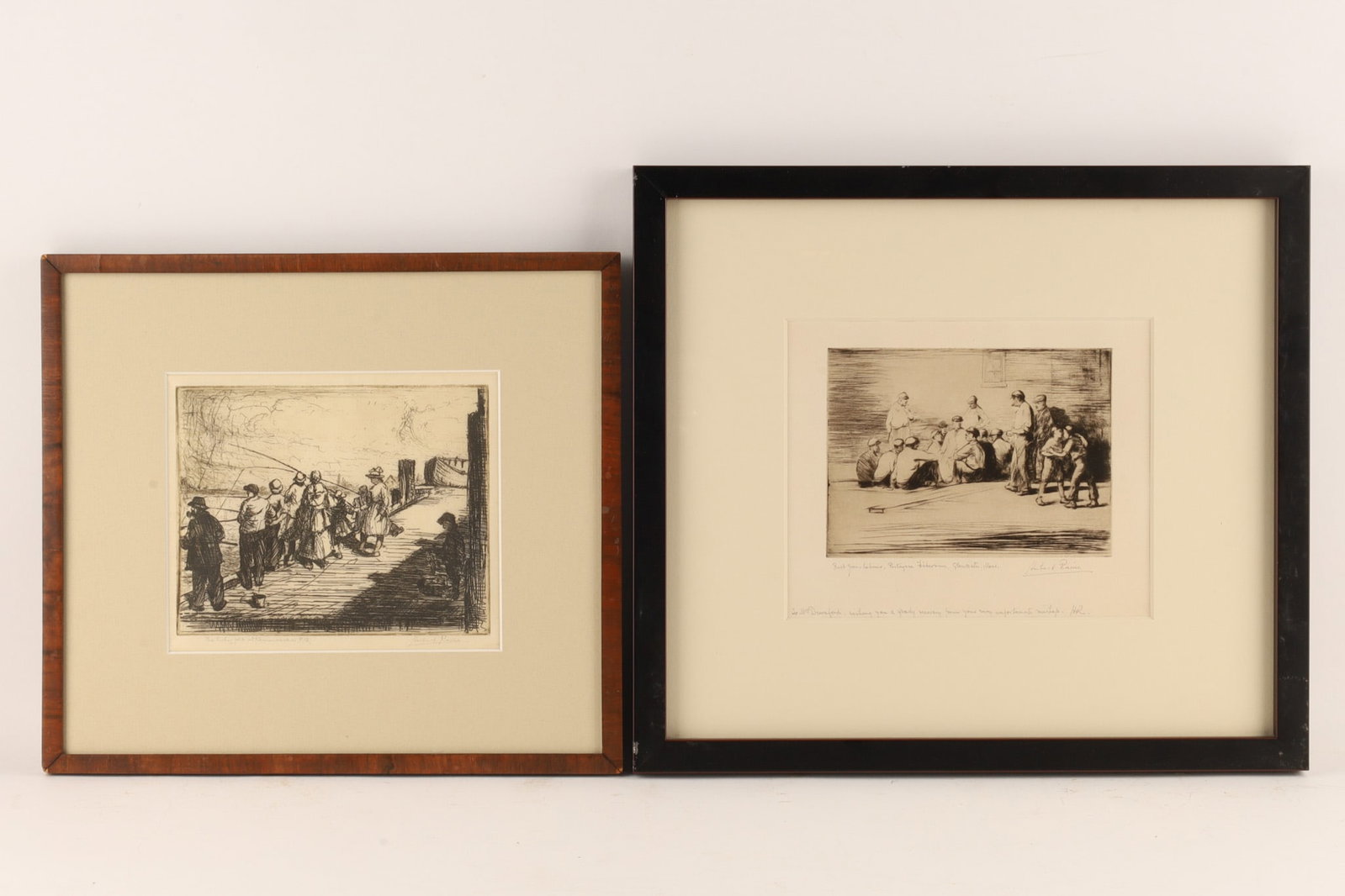 Herbert Raine (Canadian, 1875-1951) Set of Etchings, Harbour Scenes (1 of 7)