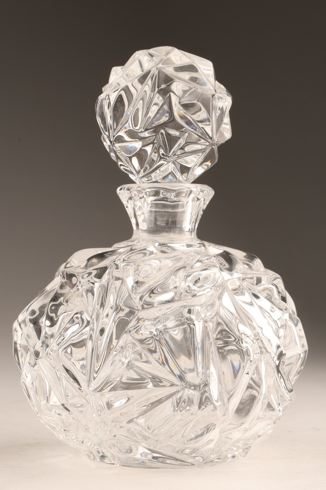 Tiffany and Co. Rock Cut Round Crystal Perfume Bottle (1 of 6)