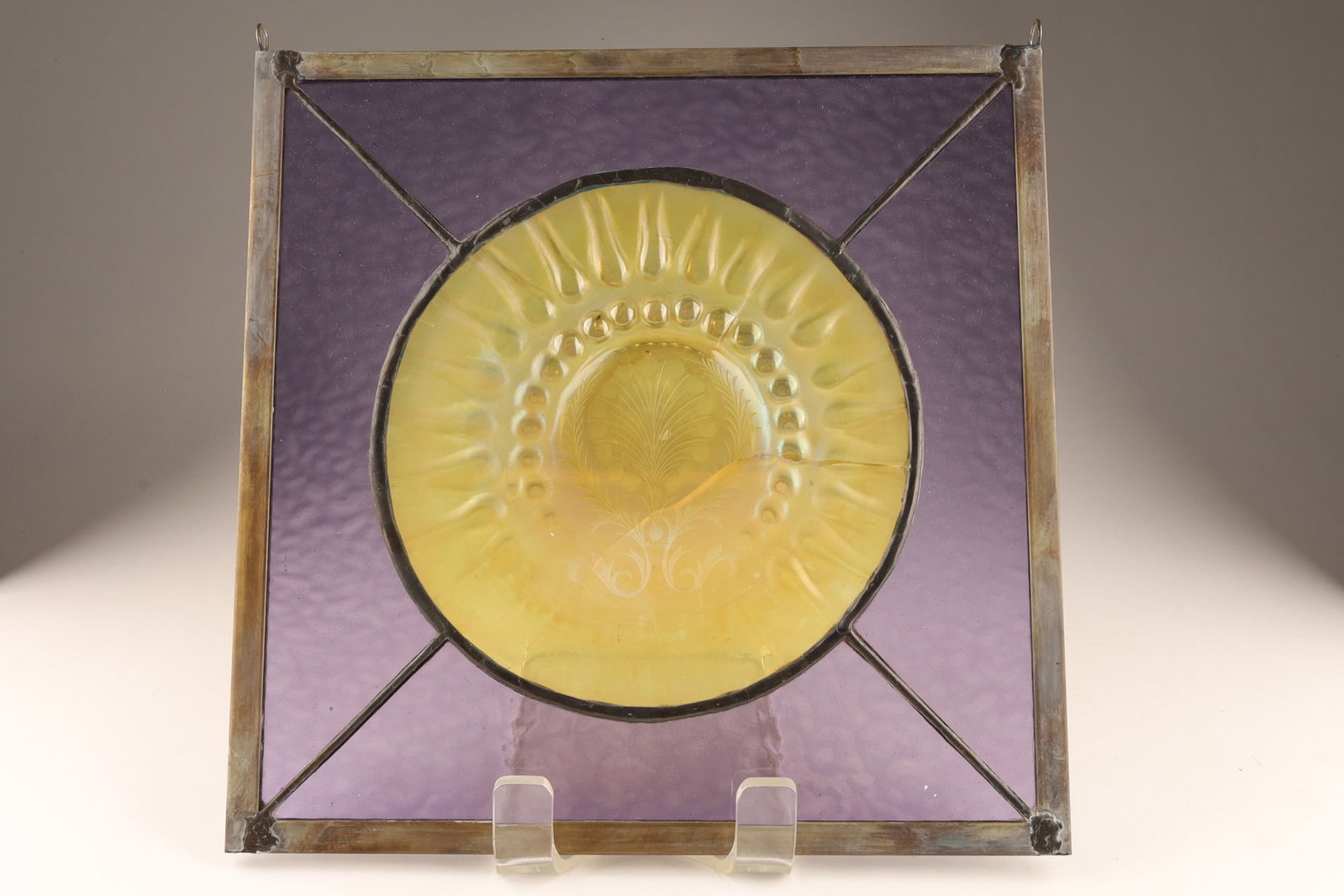Tiffany Studios Art Glass Favrille Rondelle Sun Catcher (1 of 10)