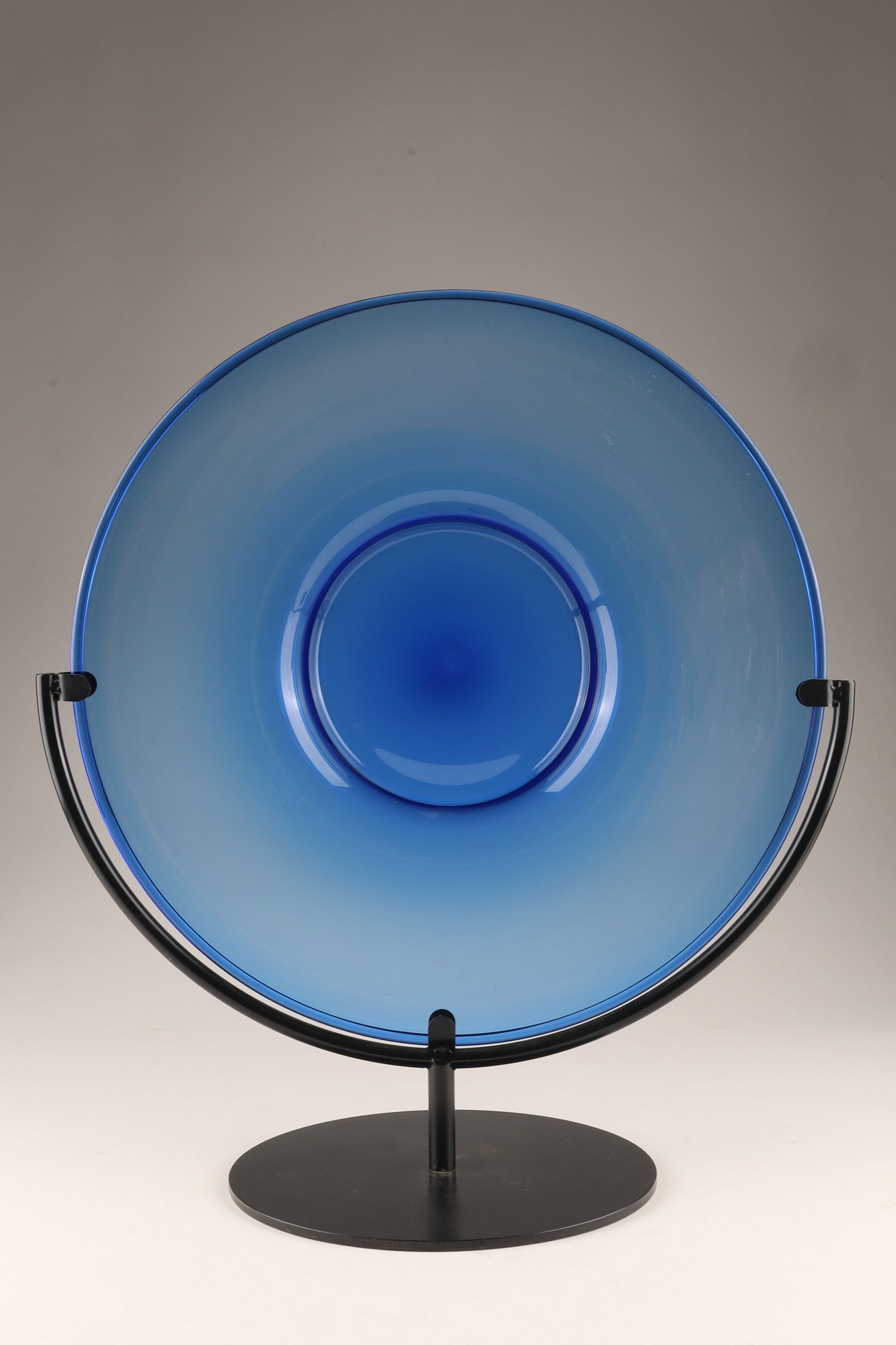 SALVIATI Murano Art Glass Charger Plate, Cobalt Blue (1 of 5)