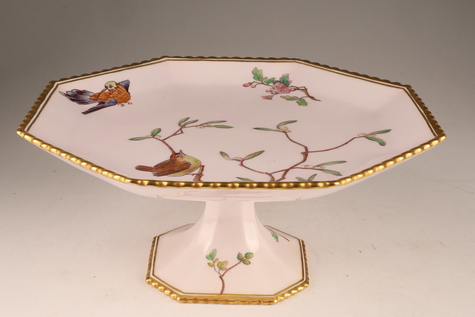 19th C Copeland English Porcelain Aesthetic Movement Compote Dish (1 of 8)