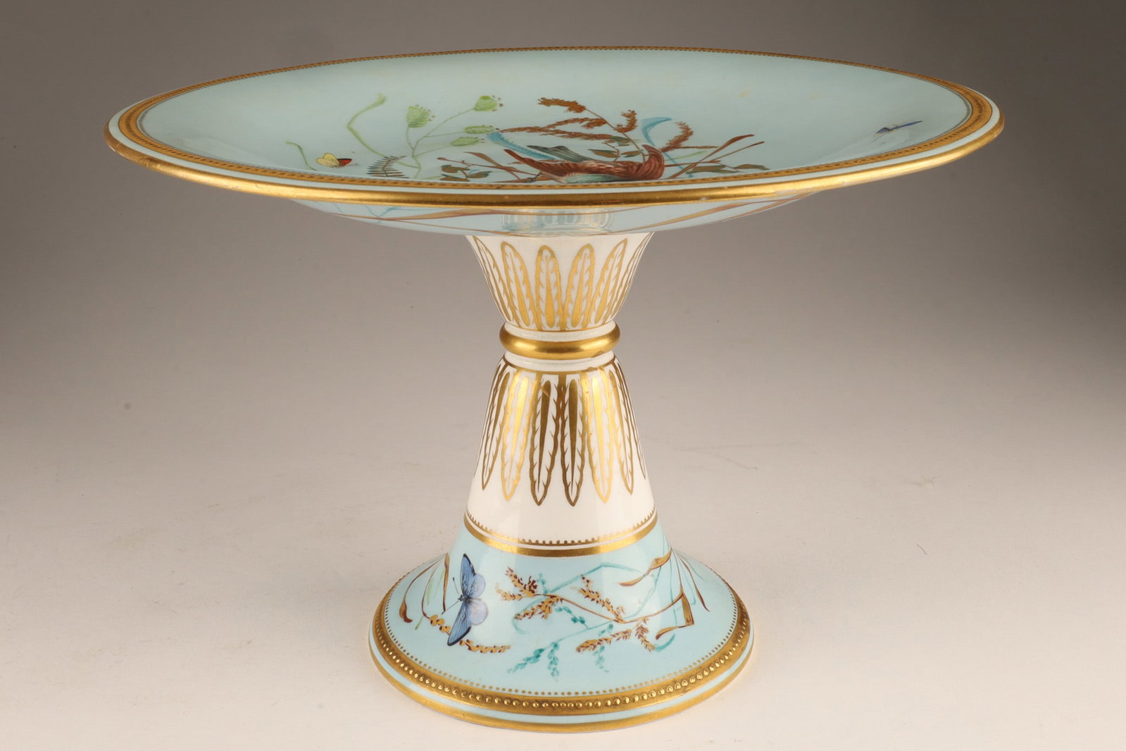 19th C English Porcelain Compote Aesthetic Movement (1 of 8)