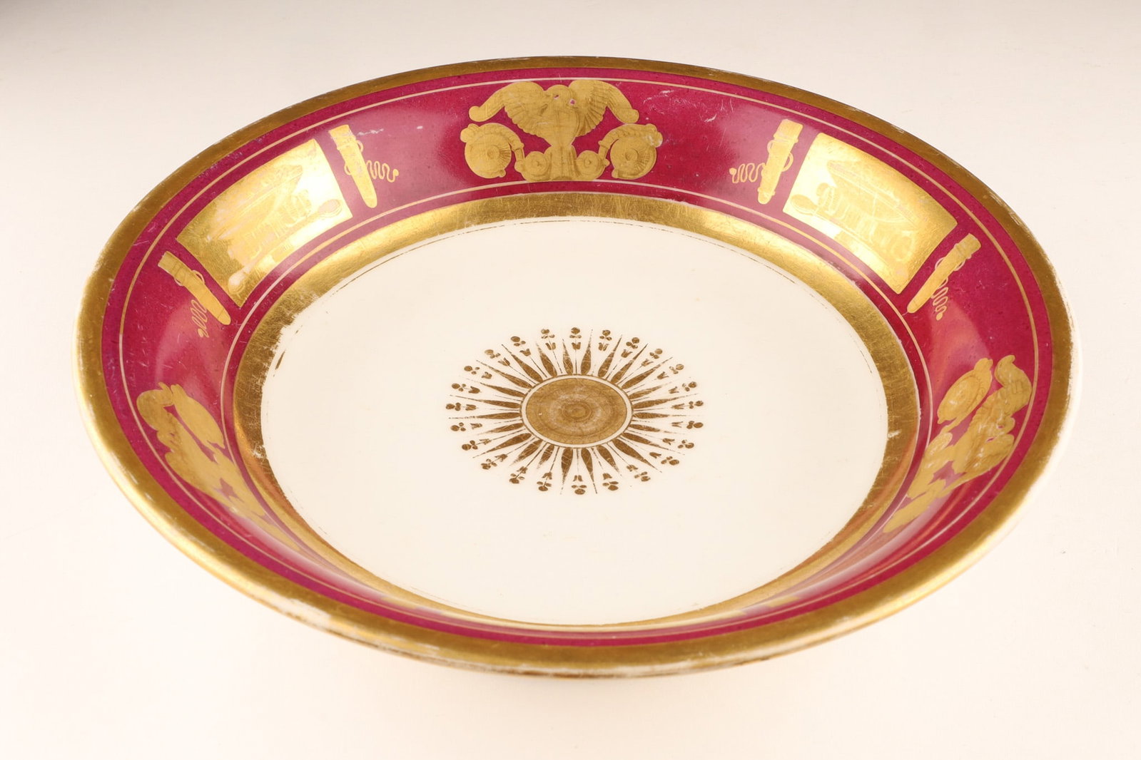 Empire Period Old Paris Porcelain Bowl by Ferdinand Brunin, Rue de la Paix (1 of 8)