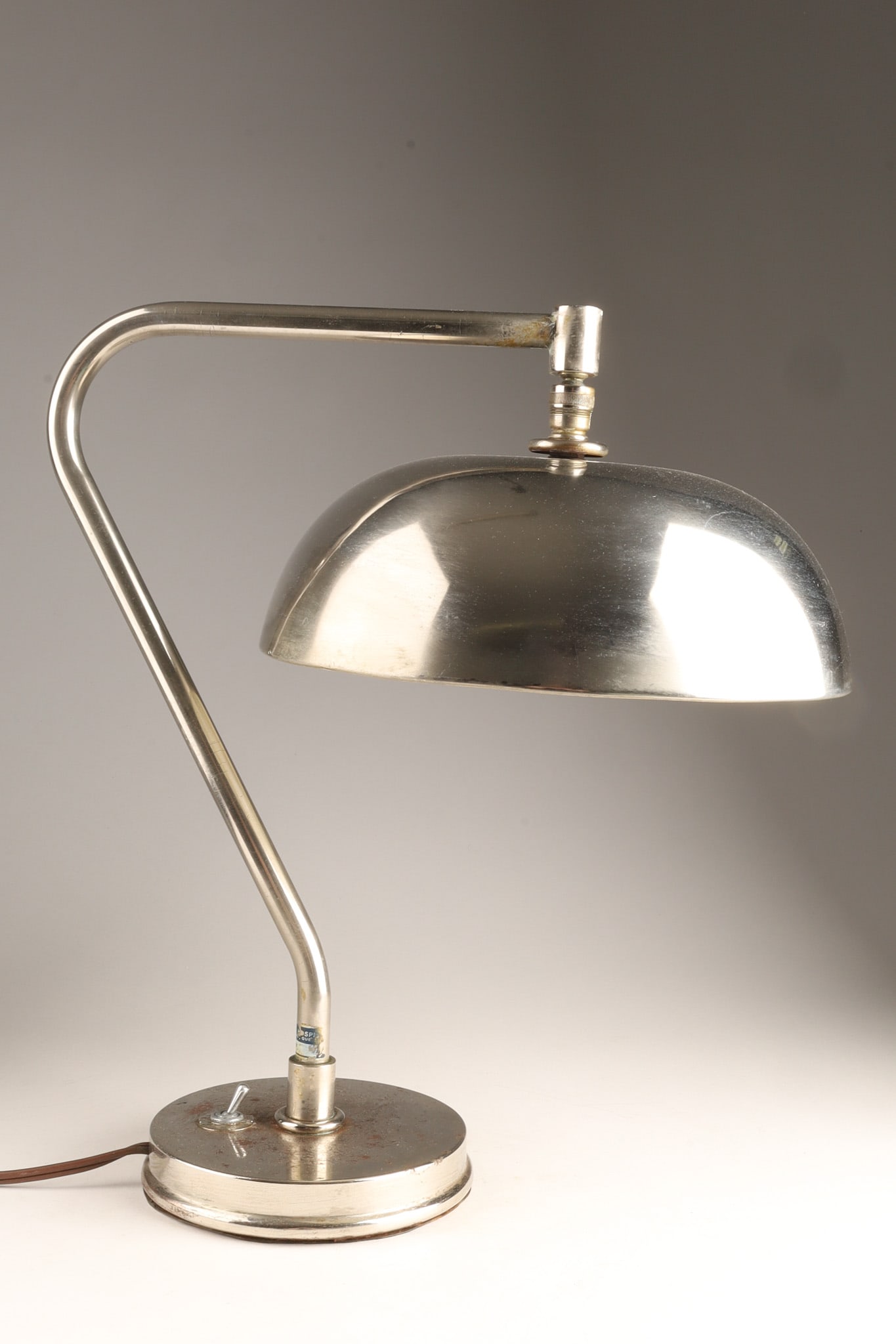 1940s Chrome Mid Century Modern Bauhaus Style Desk Lamp (1 of 9)