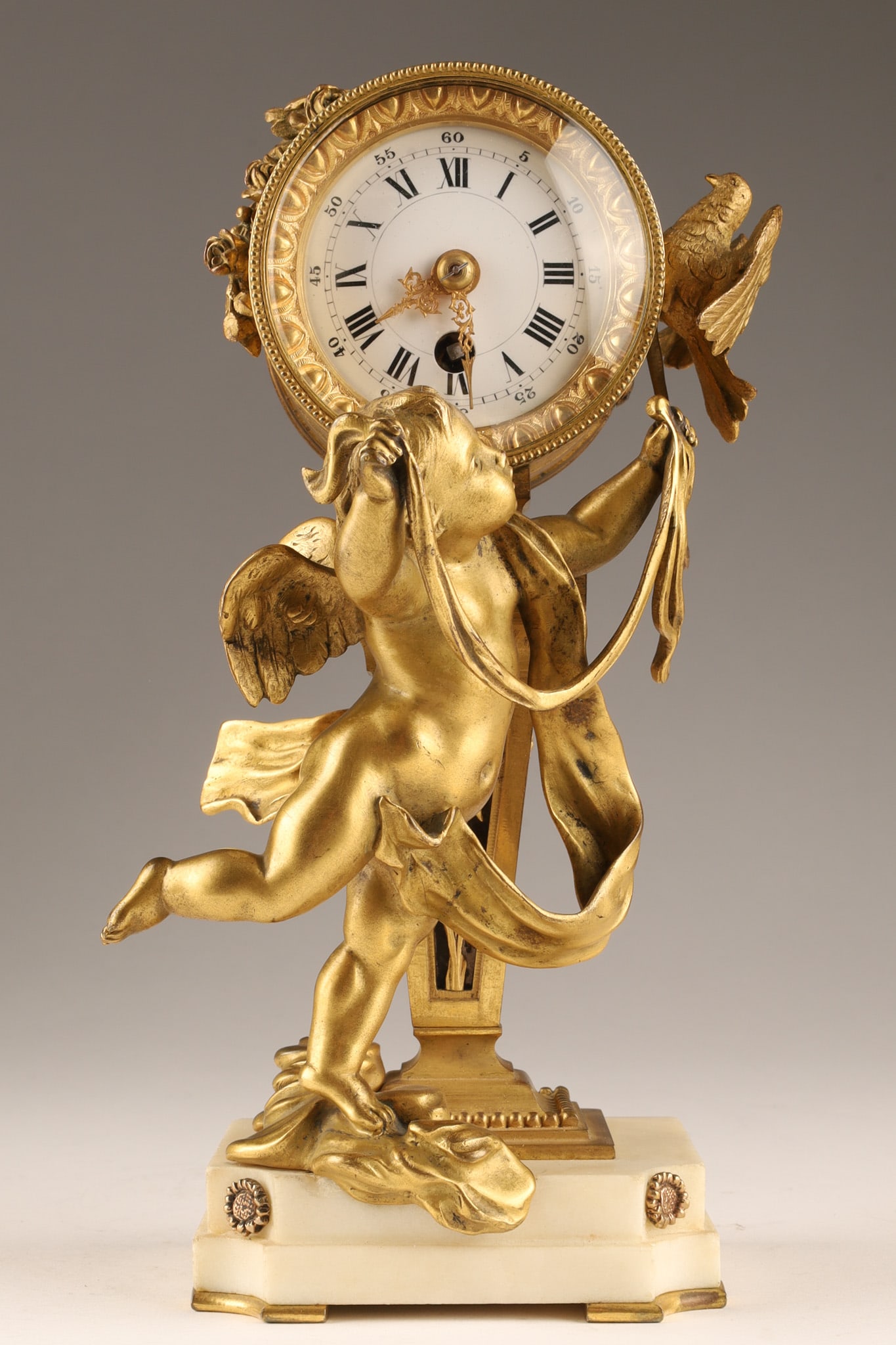19th C French Cherub Bronze Rococo Clock (1 of 13)