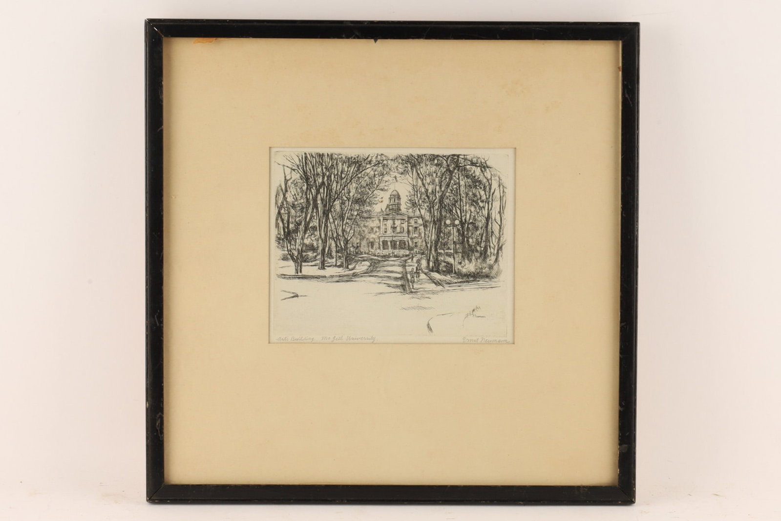 Ernst Neumann (Canadian, 1907-1956) Etching Arts Building, McGill University, Montreal (1 of 7)
