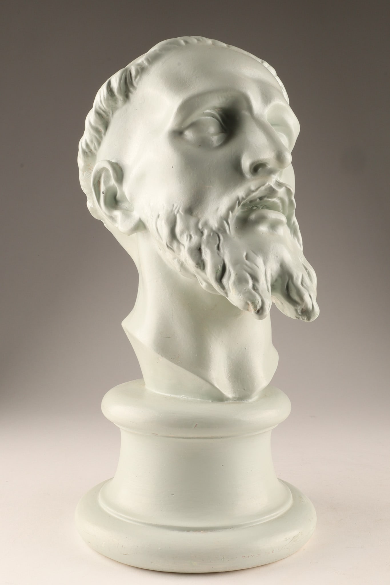 A Classical Style Portrait Plaster Bust of a Monk (1 of 10)