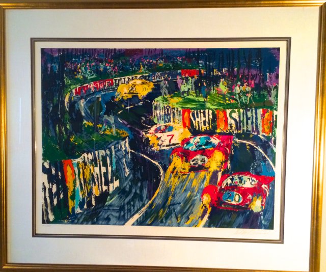 Leroy Neiman, Serigraph, 24 Hours at Le Mans: 24 Hours at Le Mans, Serigraph, signed and numbered, HC11/125. 32 x 40" (approximately), framed. Provenance: Private collection.