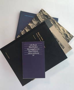 A.R. PENCK & OTHERS: Artists' books: A.R. PENCK, "Mein Denken", edition suhkamp 1385; SIGMAR POLKE, "Painting Photographs and Film" Ediciones Poligrafa 2005; ERICK FISCHL "Sketchbook with Voices", 1986; JOHN CAGE "Themes