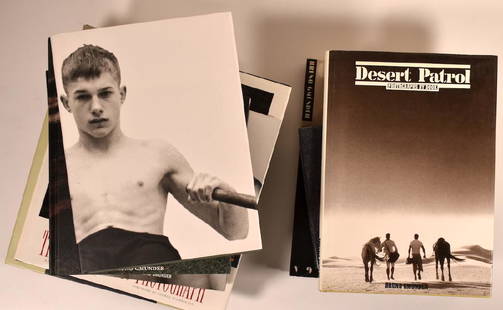 LGBT (Male) Photography Erotic Books: "Gymnasium" Luke Smalley (1st Edition); "Branded Youth" Bruce Weber (Thirteen gay male/erotic photo book titles from one collection).