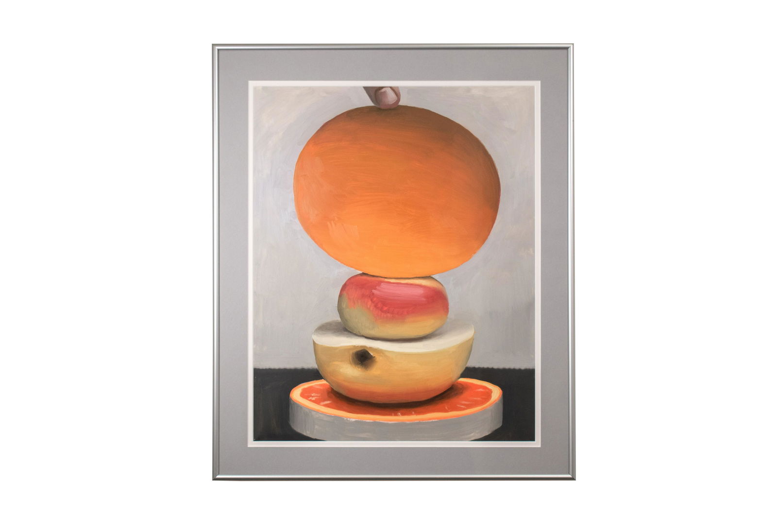 Alexi Belsey Worth (American b 1964): 'Untitled' Oil on paper. Initialed across bottom. 19 3/4 x 15 1/2" (image) Framed.