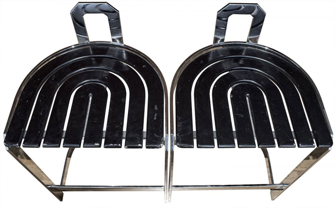 Chrome Stools (Mid Century) (1 of 5)