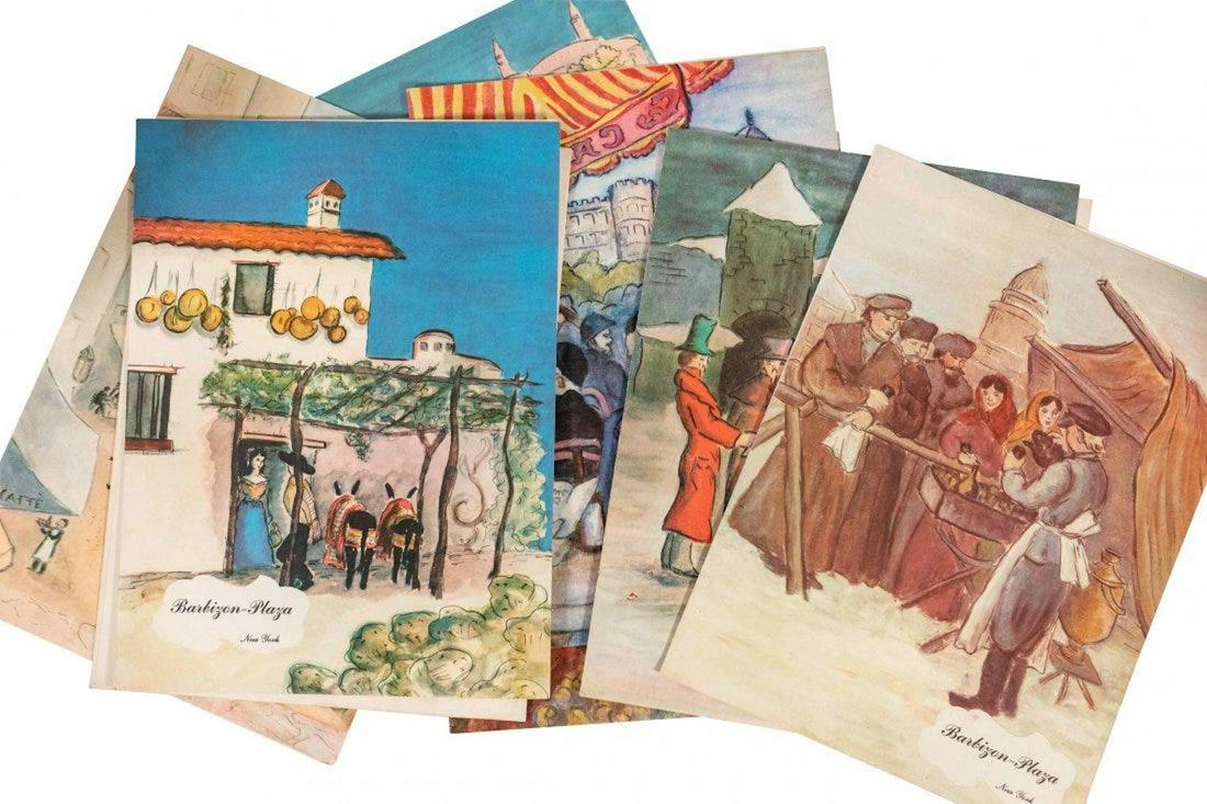 Menus, Barbizon Plaza, NYC (American, 1946 - 1948): Ten (10) menus. 12 x 9 3/4 (when closed). Artist(s) unknown.