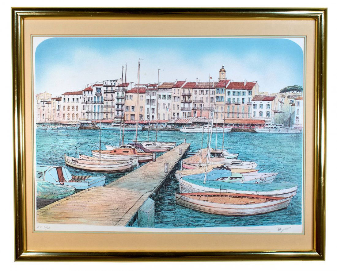 European Modern School Color Lithograph (1 of 2)