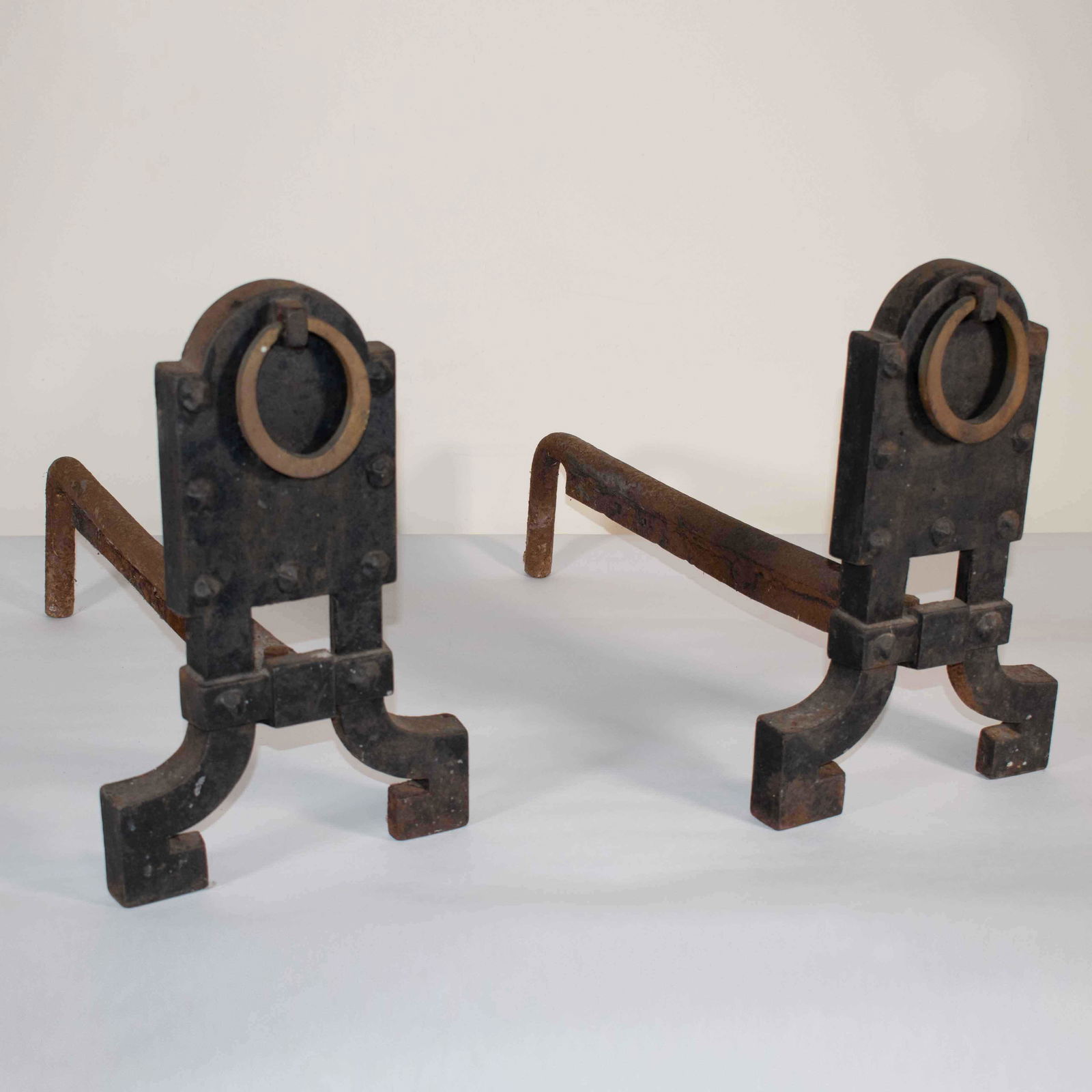 Arts & Crafts Andirons (American, 20th Century) (1 of 1)