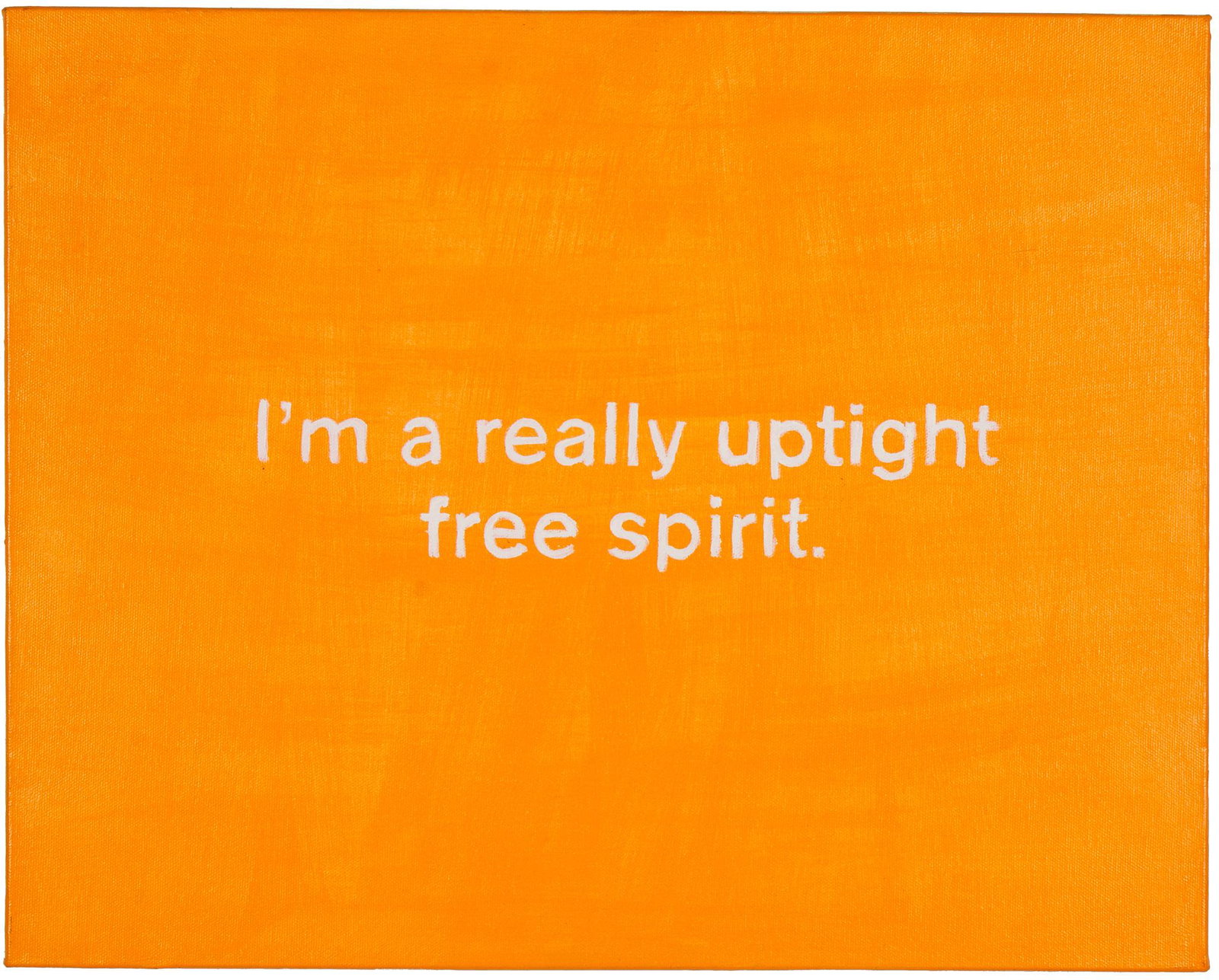 Lisa Levy (American, B. 1956): 16 x 19 3/4. 2012/13. Acrylic on canvas. Signed and dated verso. (#30 from the "Thoughts in My Head" painting series.)