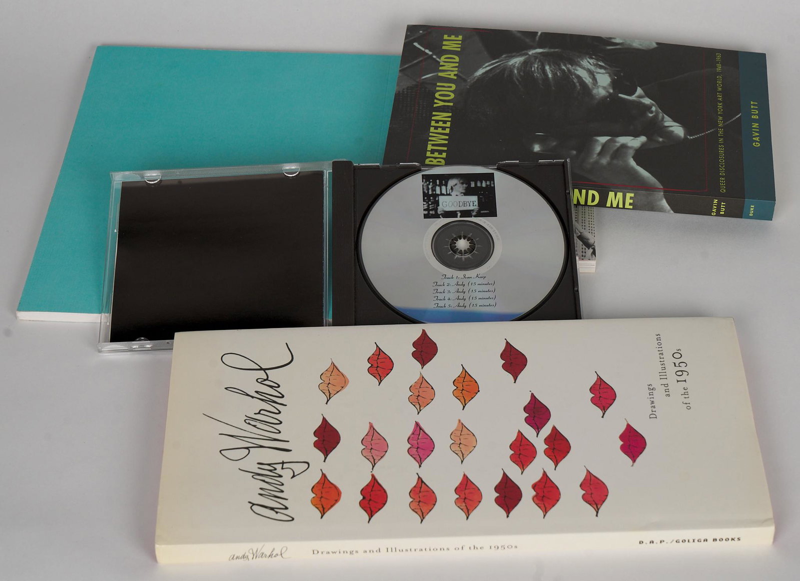 Andy Warhol (American, 1928 - 1987): Four (4) books and one CD.