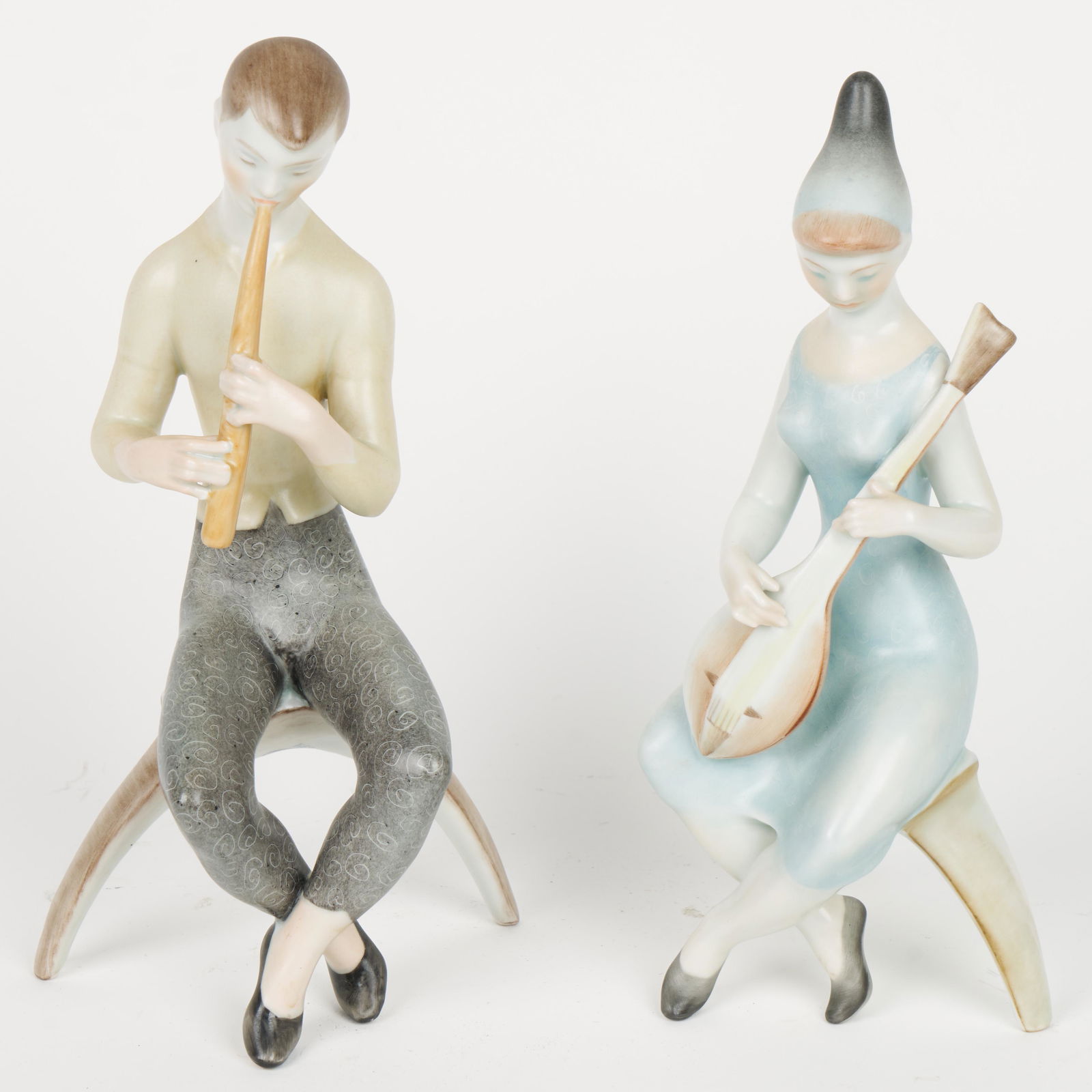 Herend Porcelain Figures (Mid-Century) (1 of 3)
