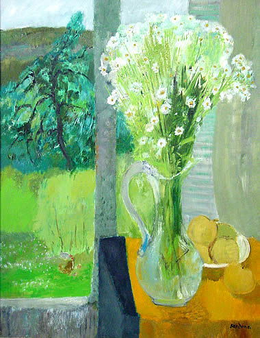 Bardone French Painting Modern: Guy Bardone (b.1927) French. La carafe de crystal (1976). Oil on canvas. 36 ¼ x 28 ¾ in. Signed and dated lower right. Provenance: David Findlay Galleries, New York, NY.; A private New York collecti