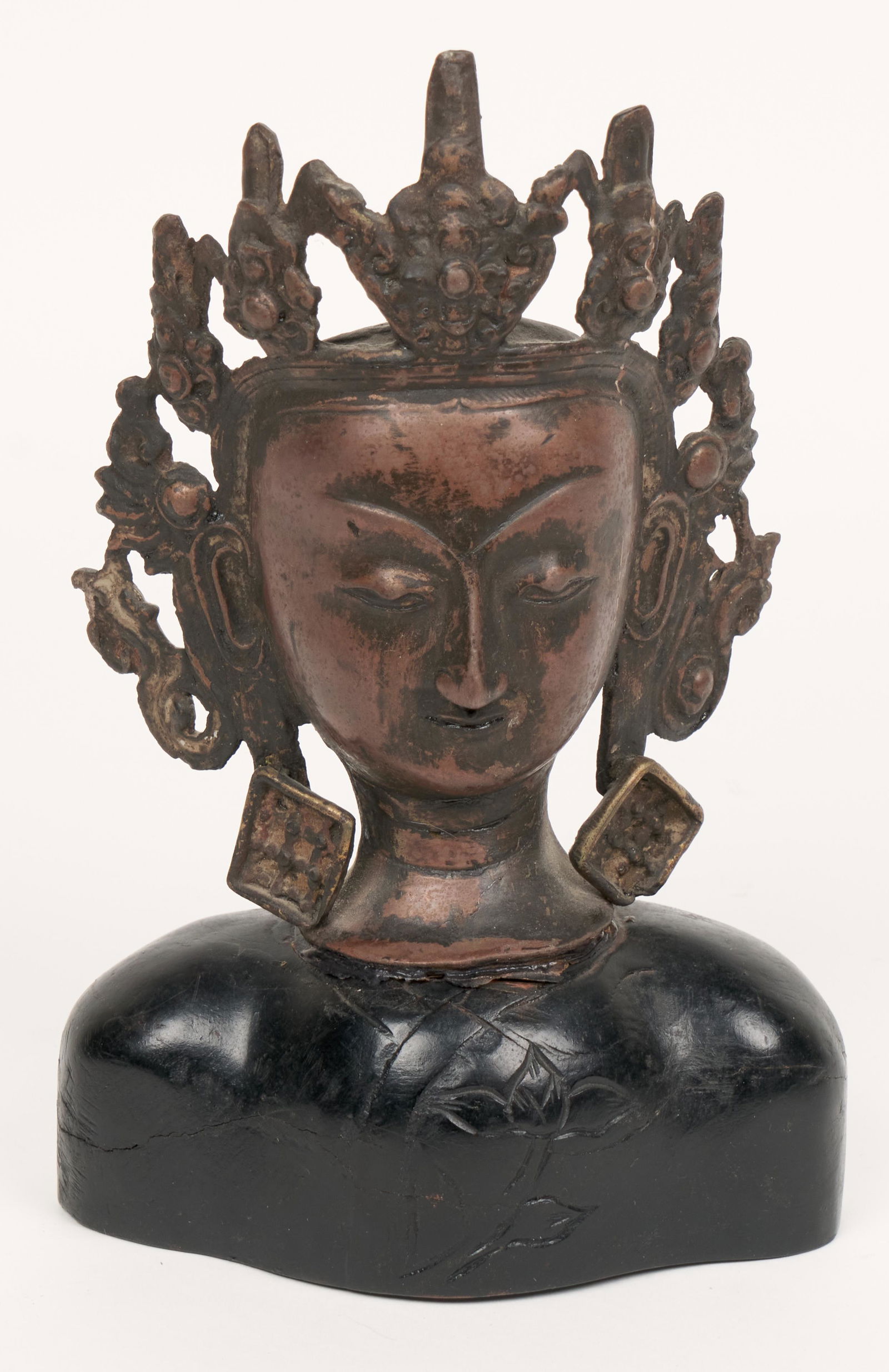 Tibetan Bronze Head (Antique) (1 of 3)